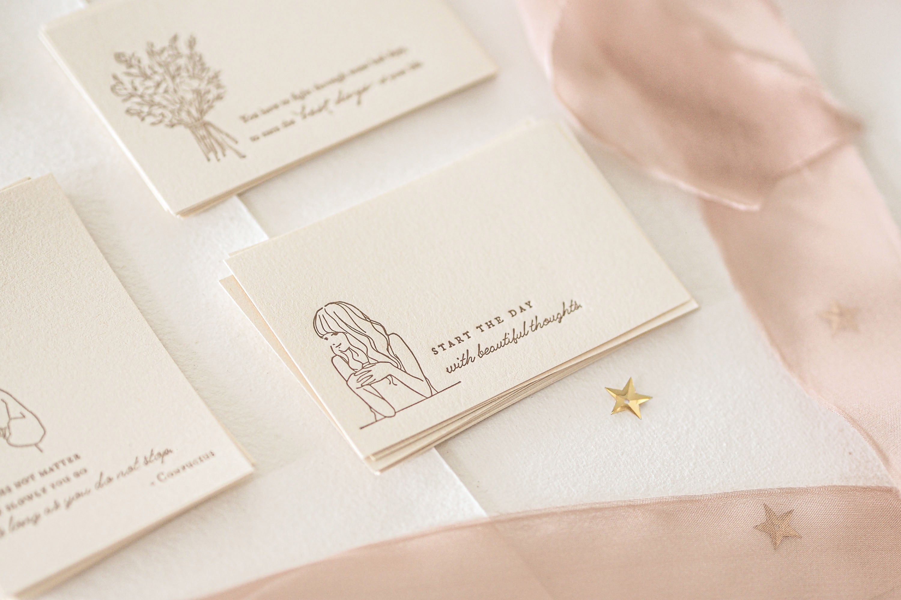 Blinks of Life - Letterpress Journal Cards