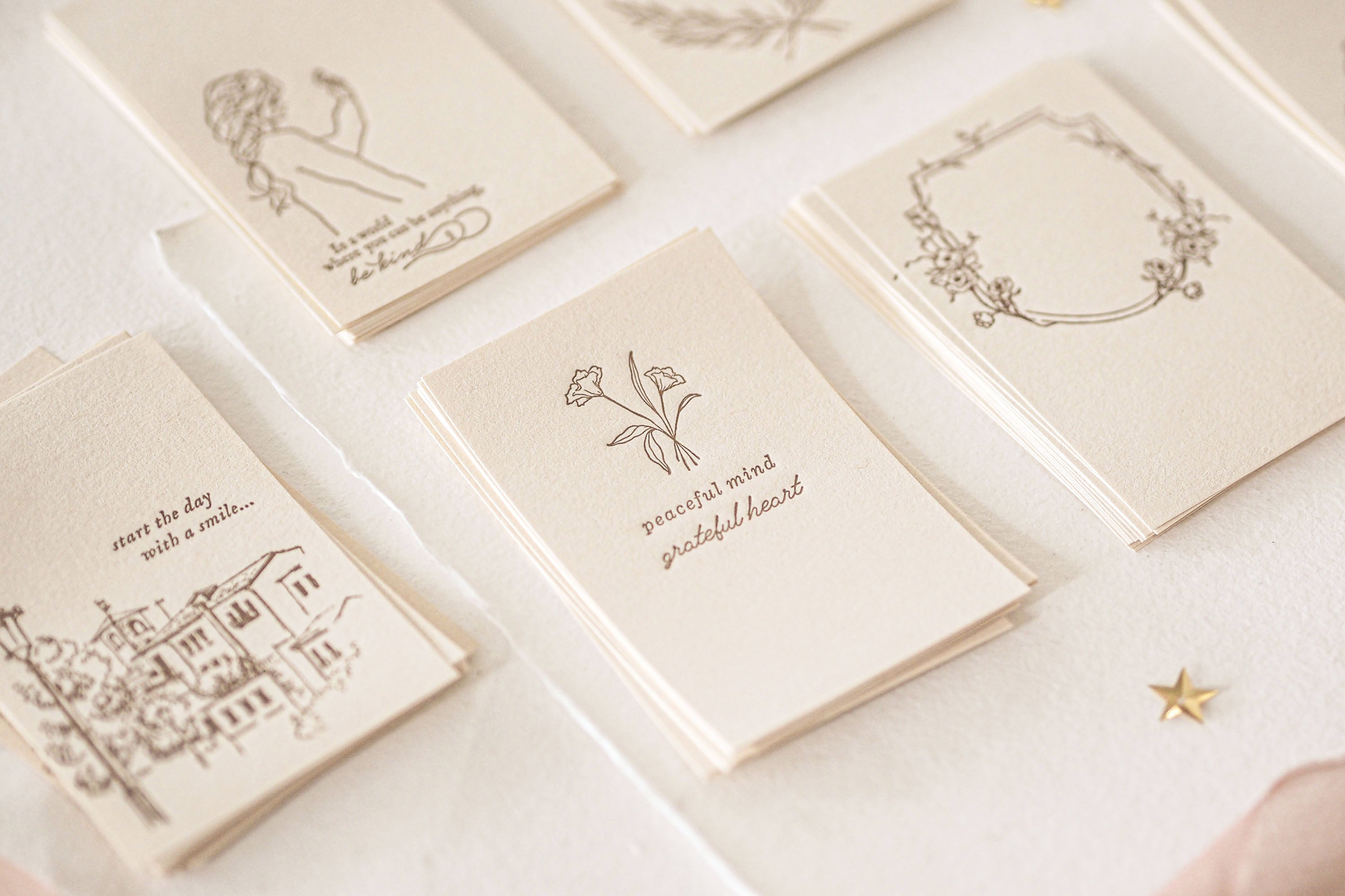 Blinks of Life - Letterpress Journal Cards
