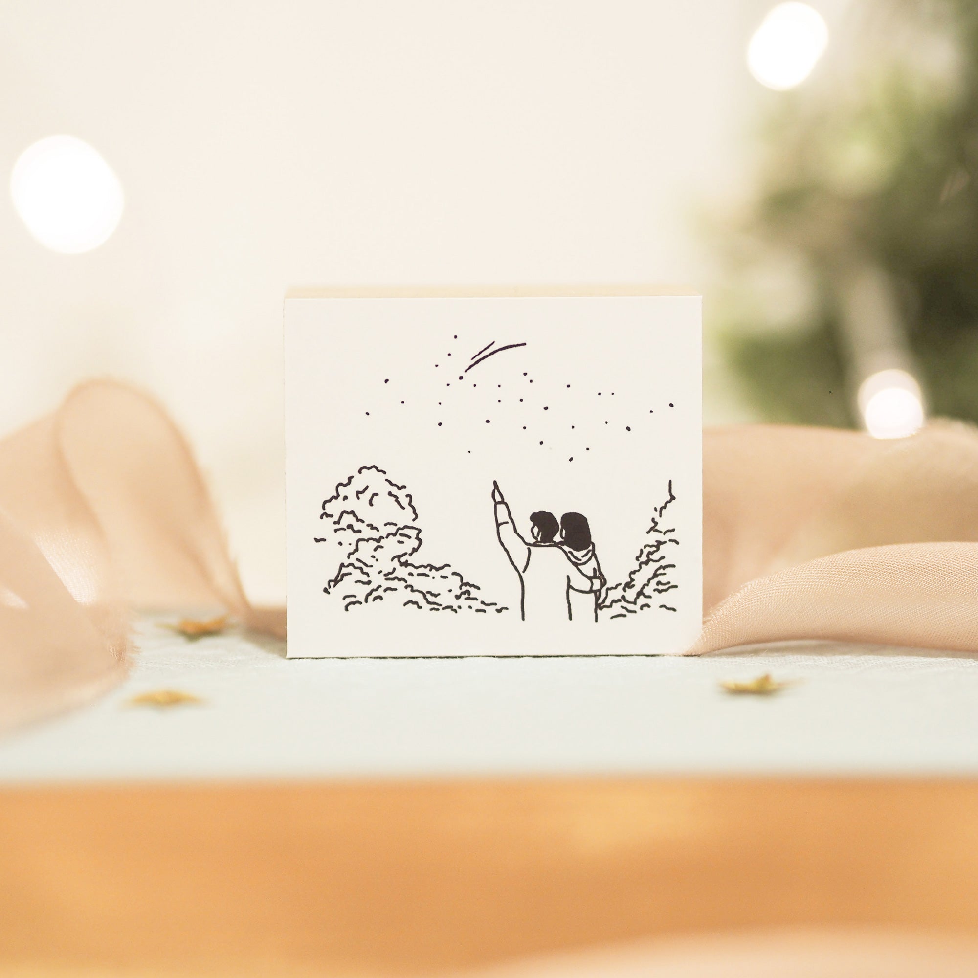 Blinks of Life - Make a Wish - Illustration Rubber Stamp