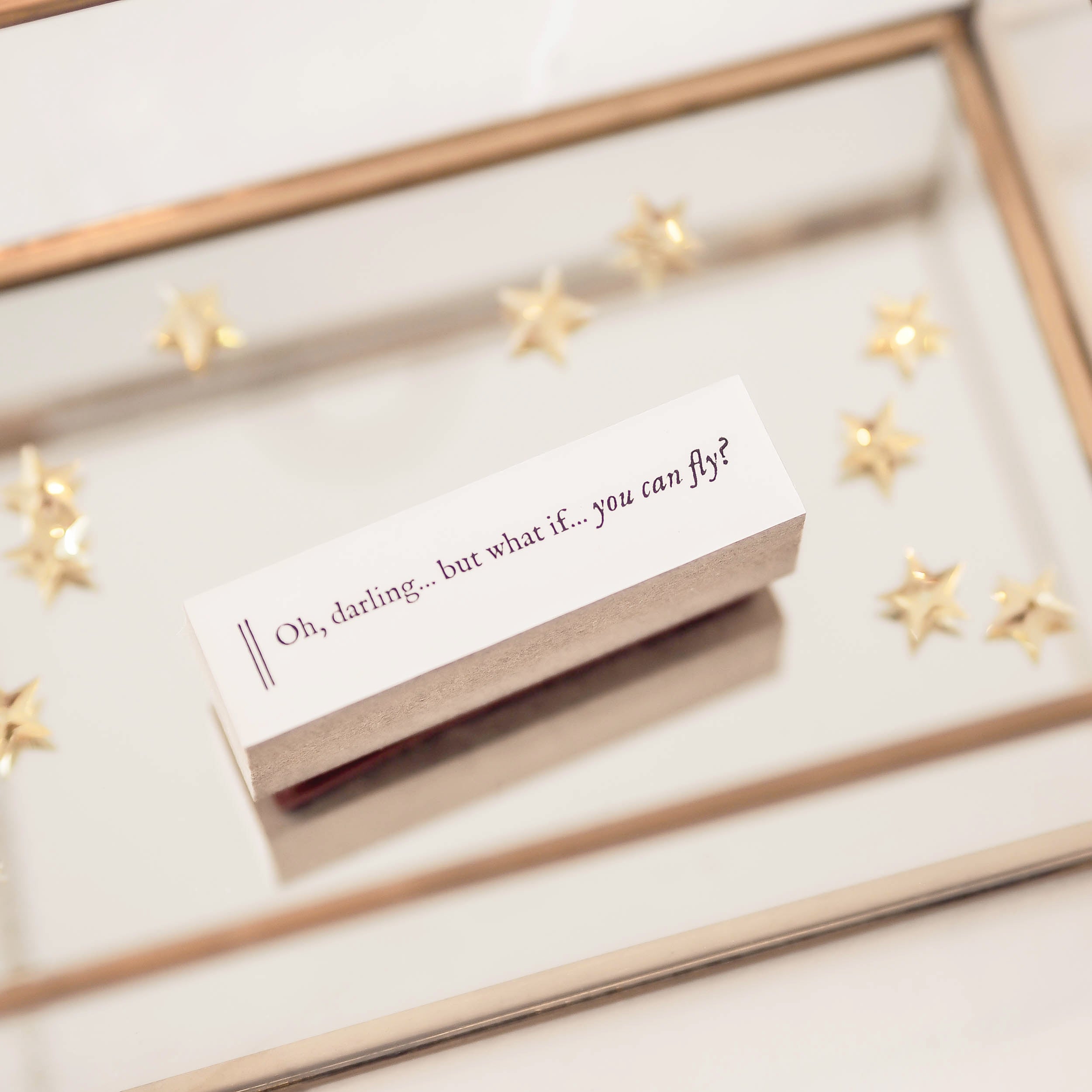 Blinks of Life - Inspiring Words Rubber Stamp - What If?