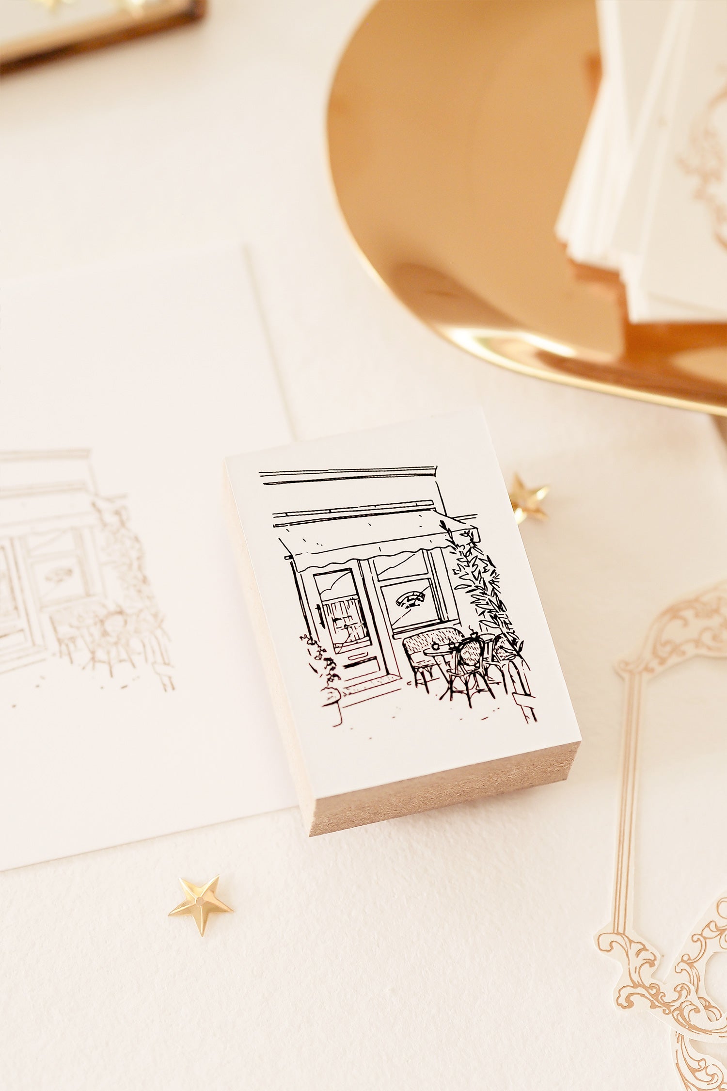 Blinks of Life - Streets of Paris Stamp Collection - Coffee en terrasse