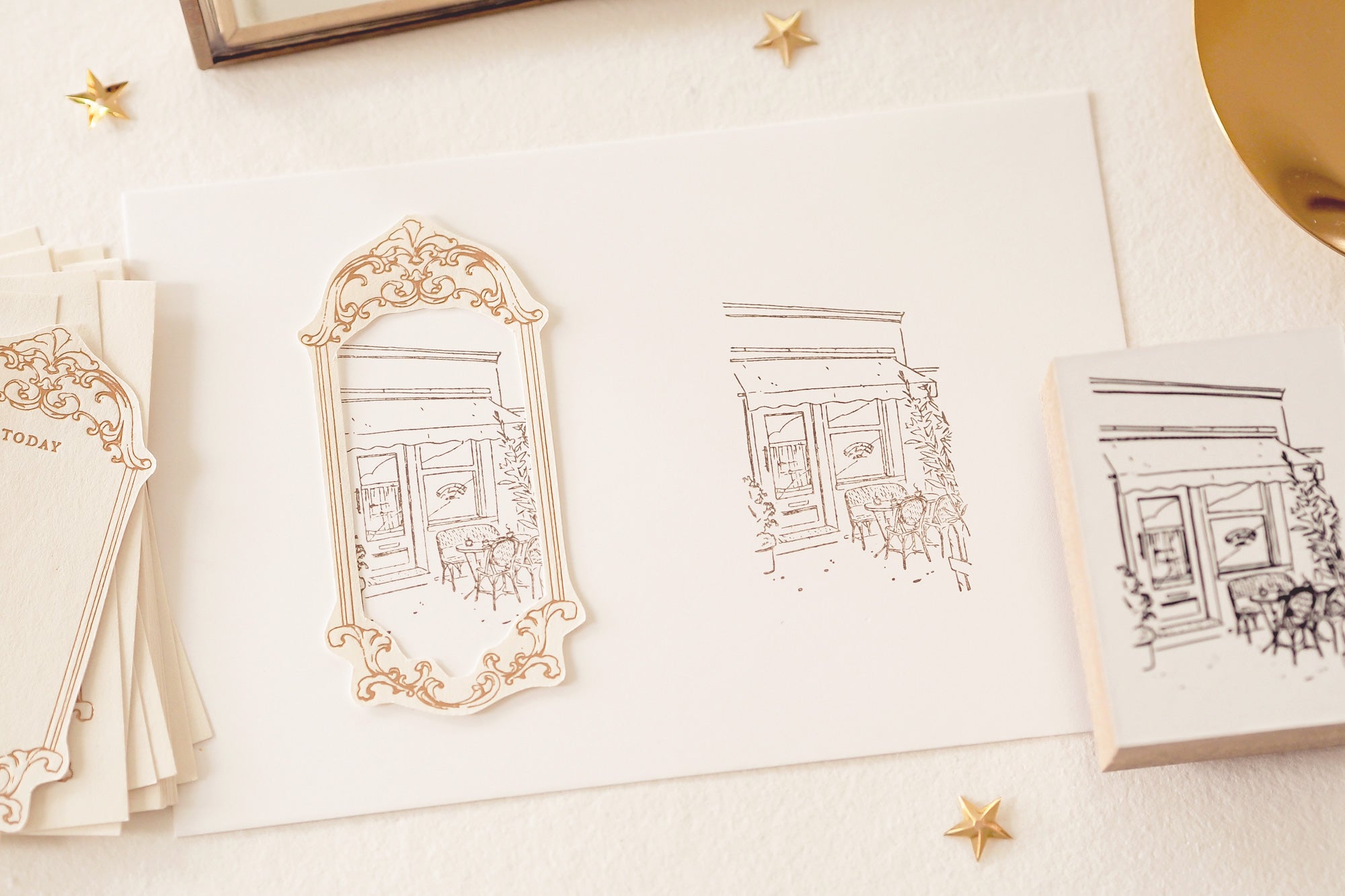 Blinks of Life - Streets of Paris Stamp Collection - Coffee en terrasse