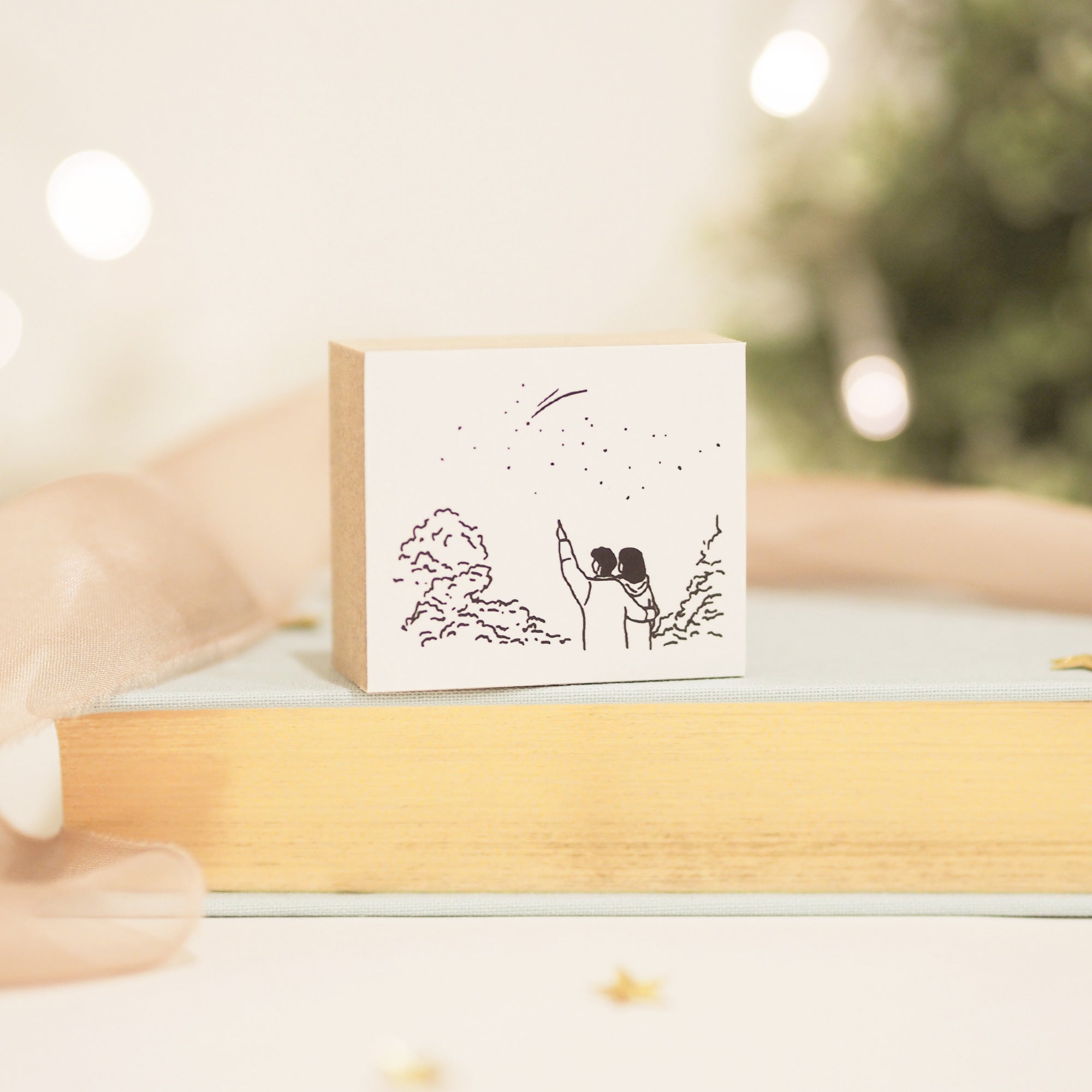 Blinks of Life - Make a Wish - Illustration Rubber Stamp