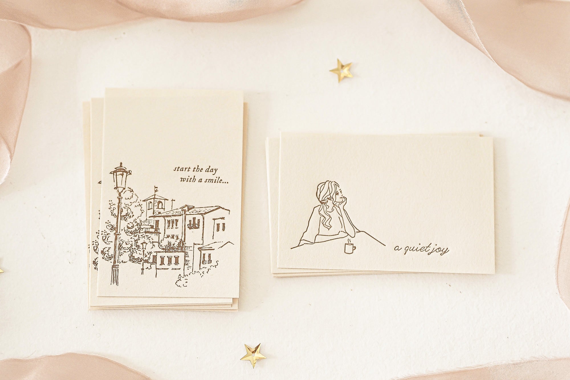 Blinks of Life - Letterpress Journal Cards