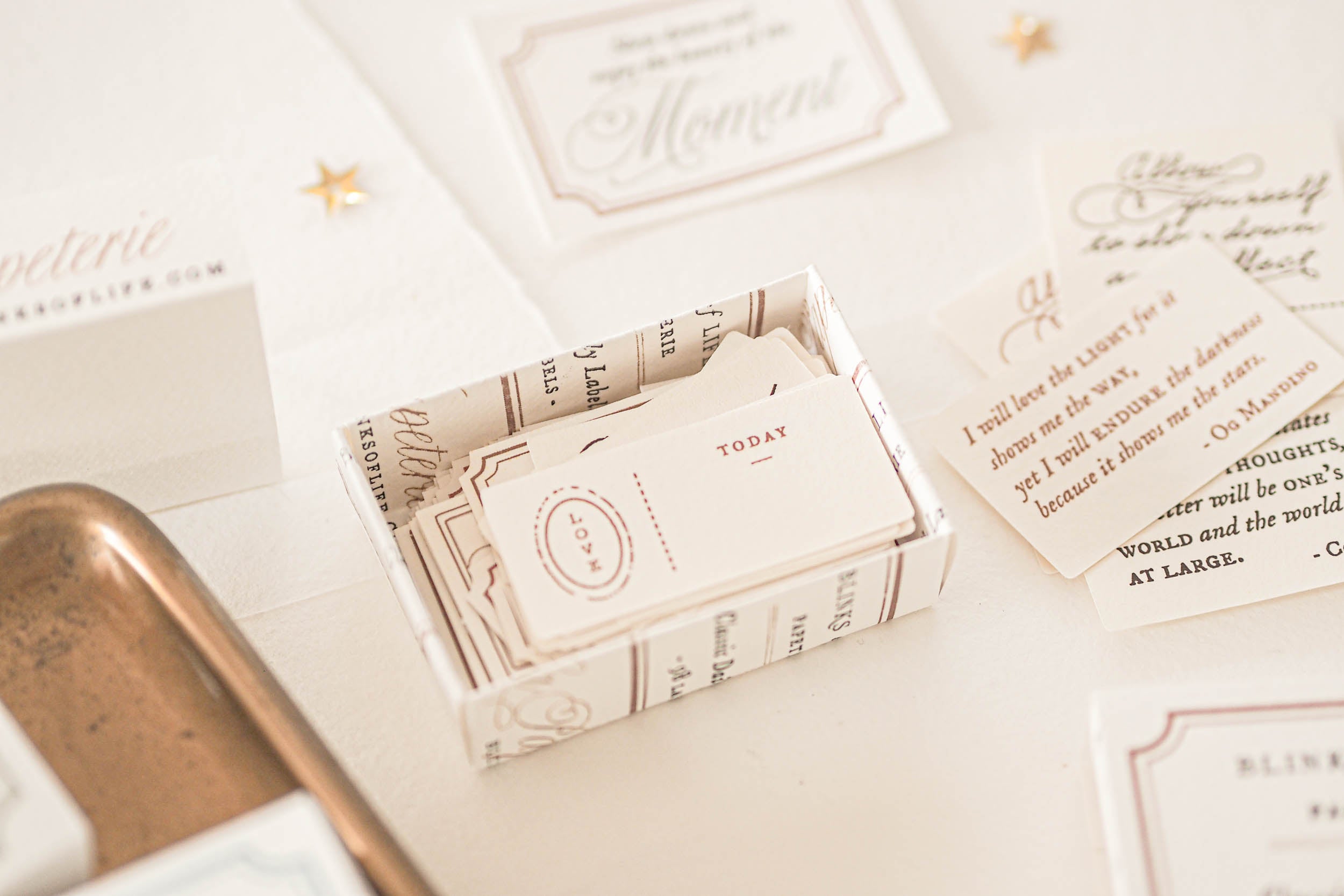 Blinks of Life - Classic Daily Labels - Classic Brown