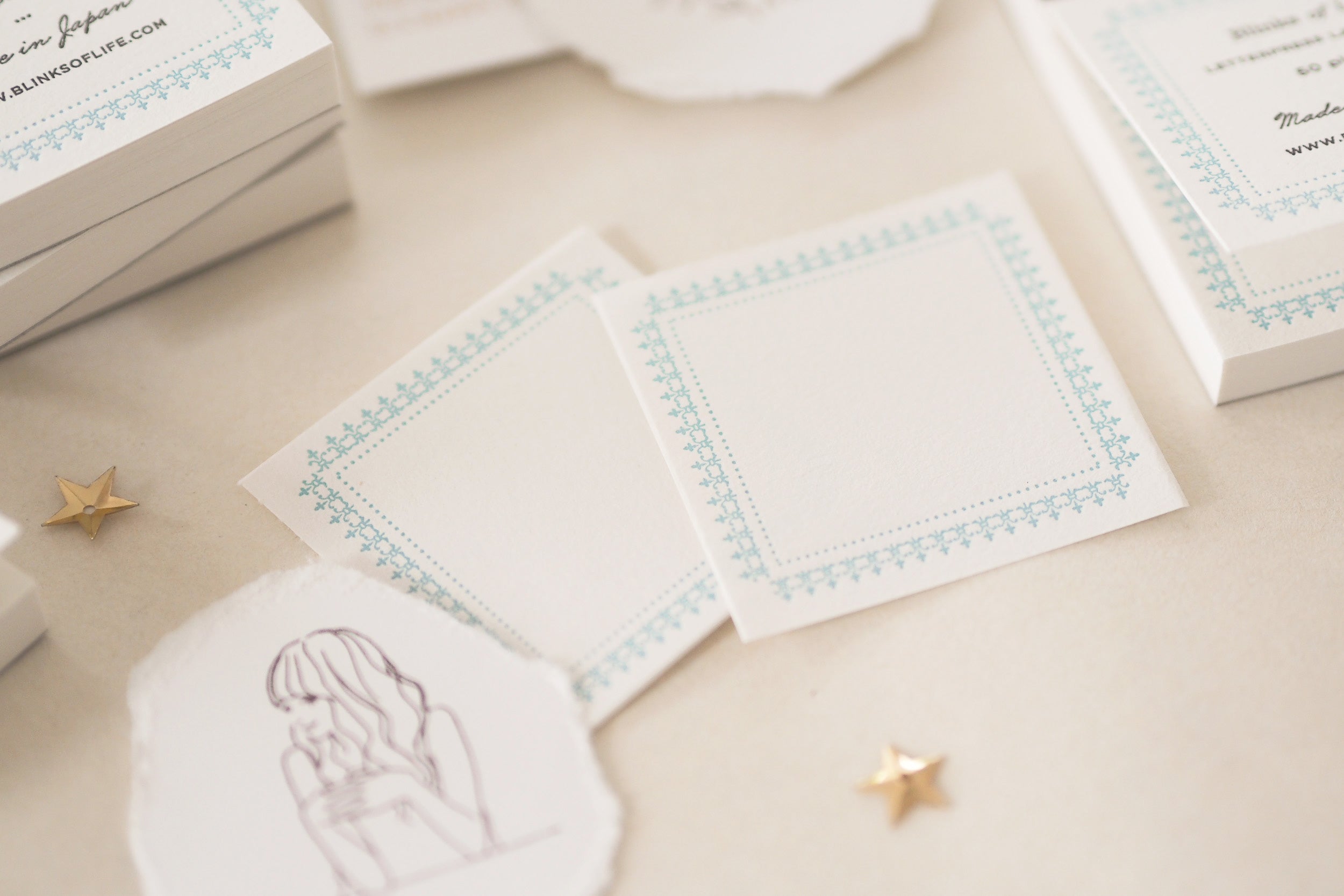 Blinks of Life - Letterpress Label Book - Regency Blue