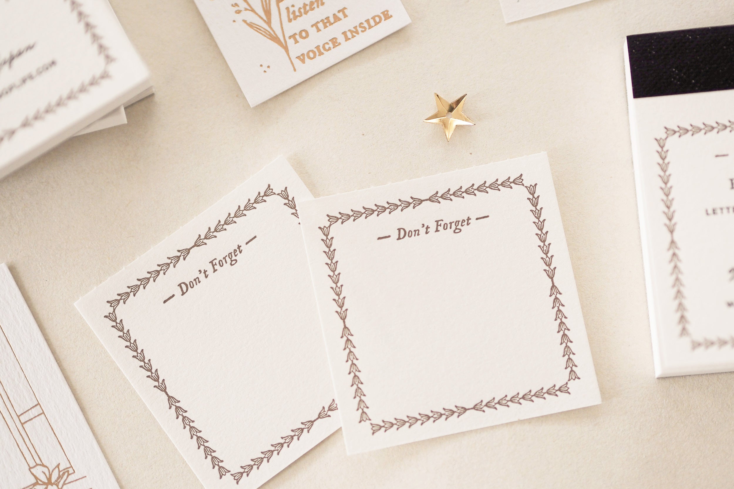 Blinks of Life - Letterpress Label Book - Don't Forget