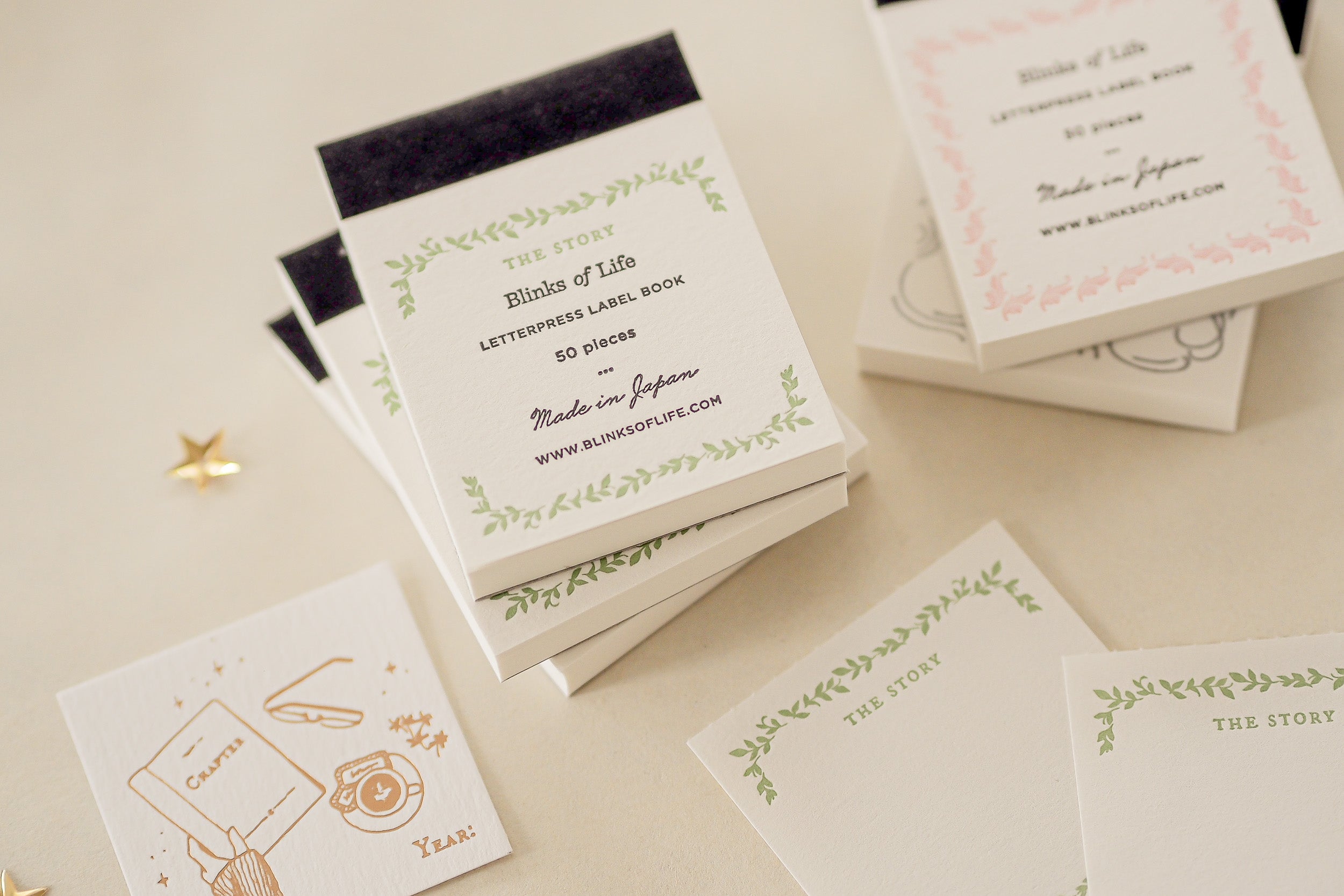 Blinks of Life - Letterpress Label Book - The Story