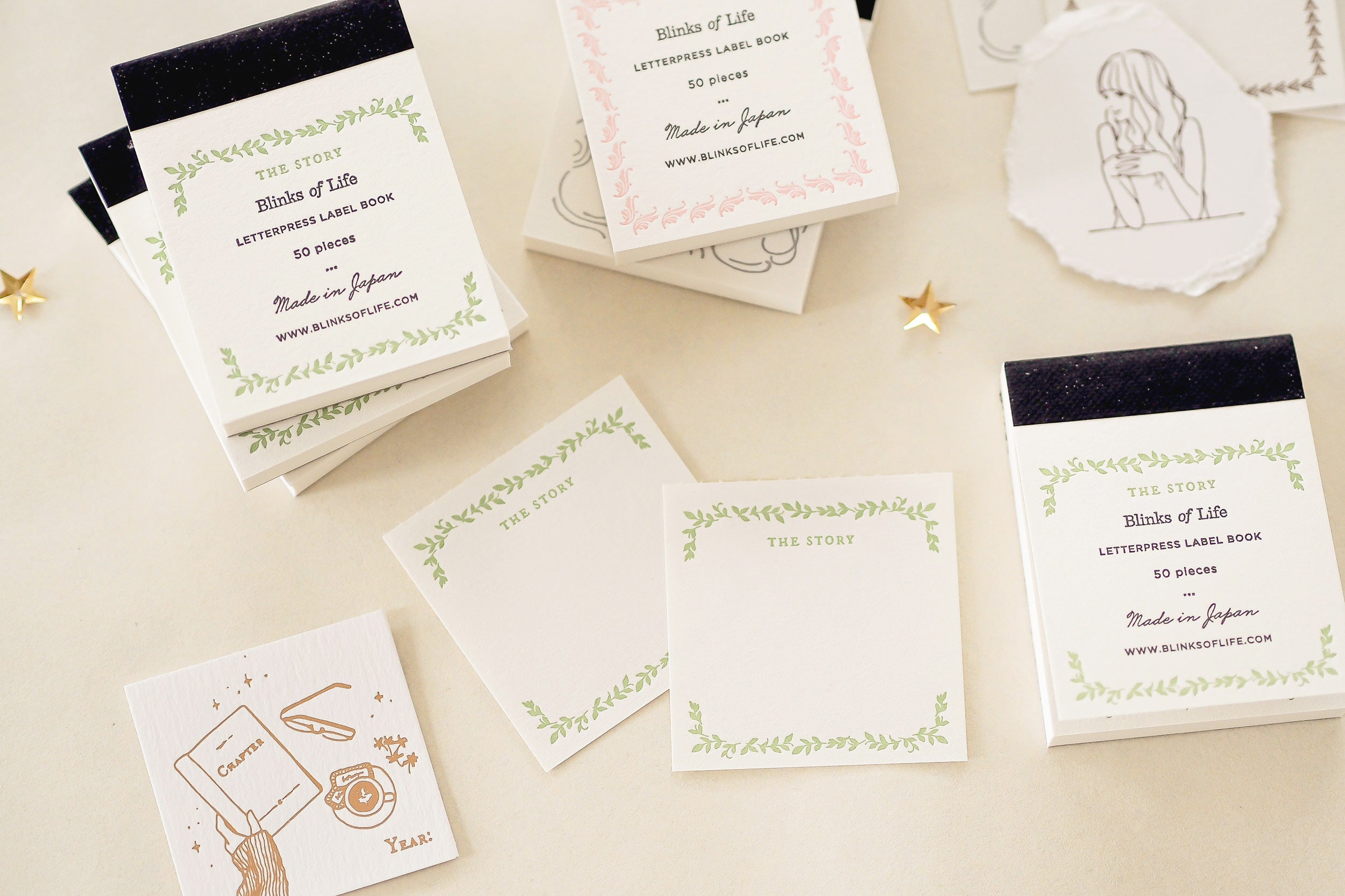 Blinks of Life - Letterpress Label Book - The Story