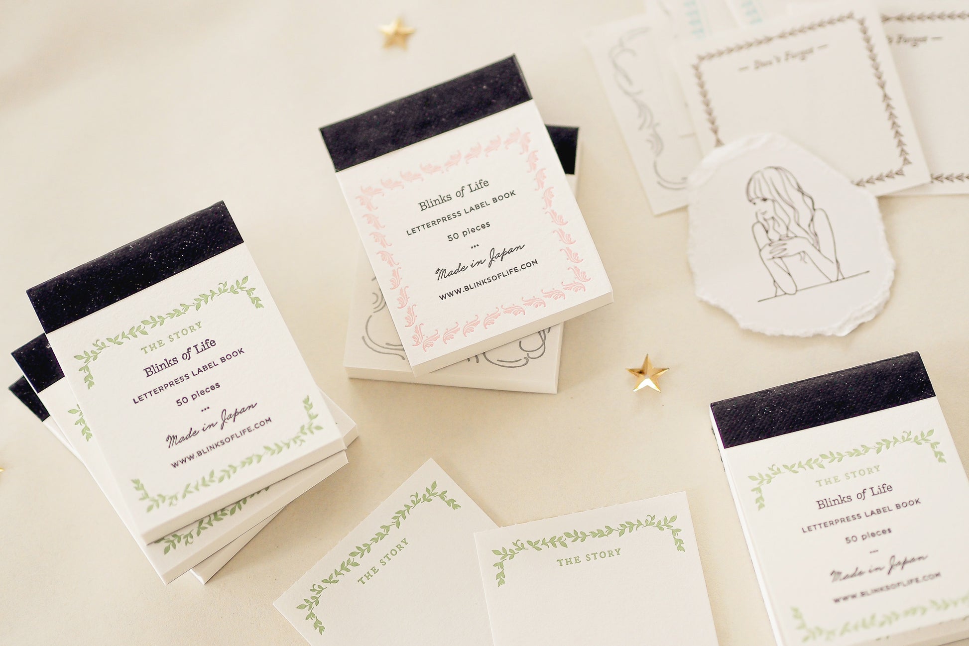Blinks of Life - Letterpress Label Book - The Story