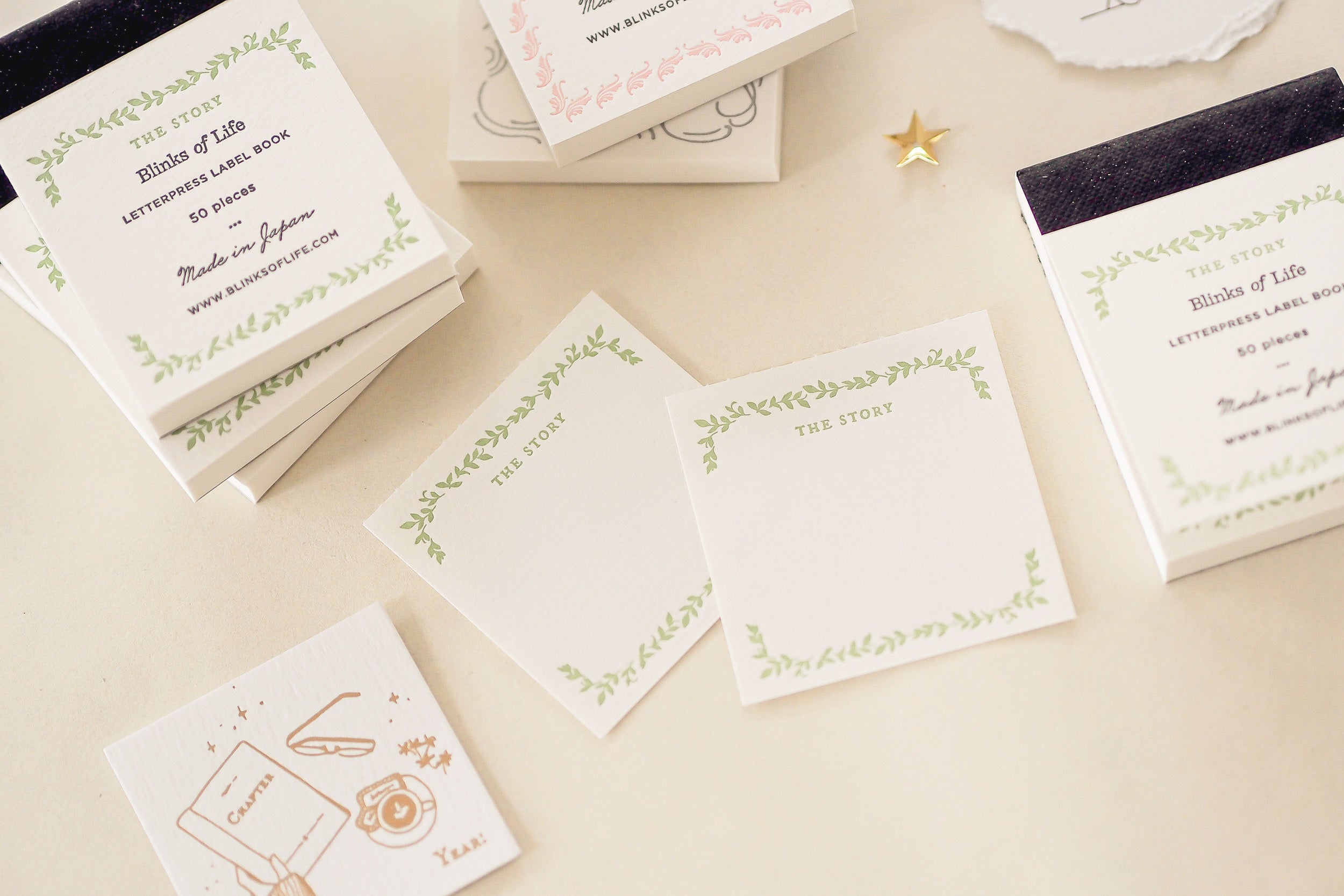 Blinks of Life - Letterpress Label Book - The Story