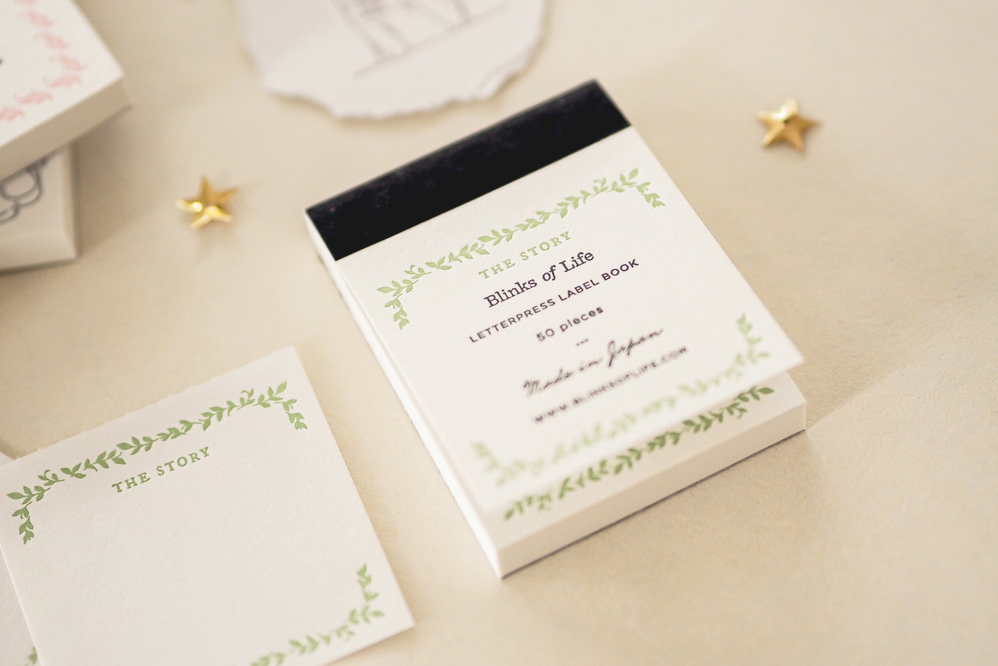 Blinks of Life - Letterpress Label Book - The Story