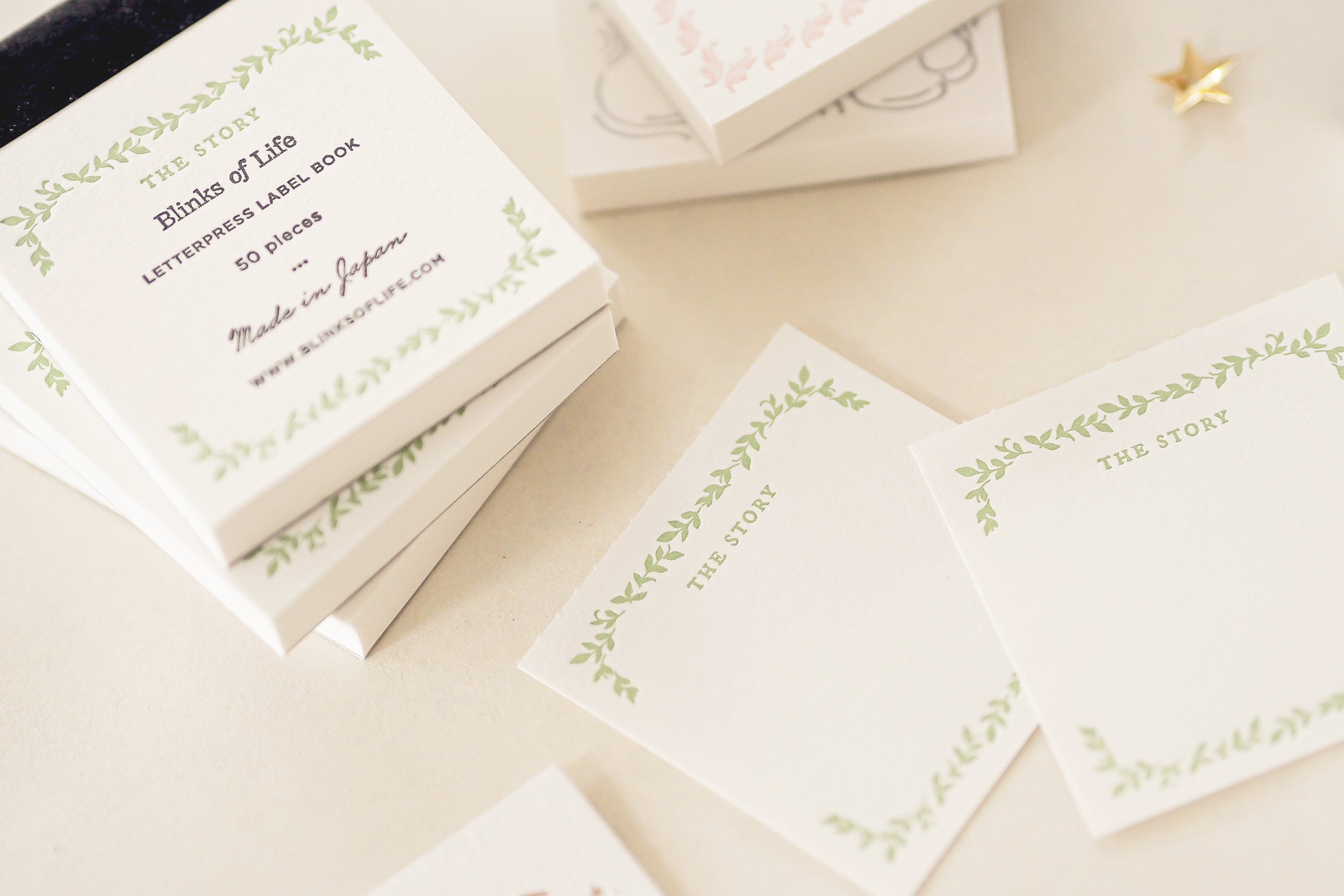 Blinks of Life - Letterpress Label Book - The Story