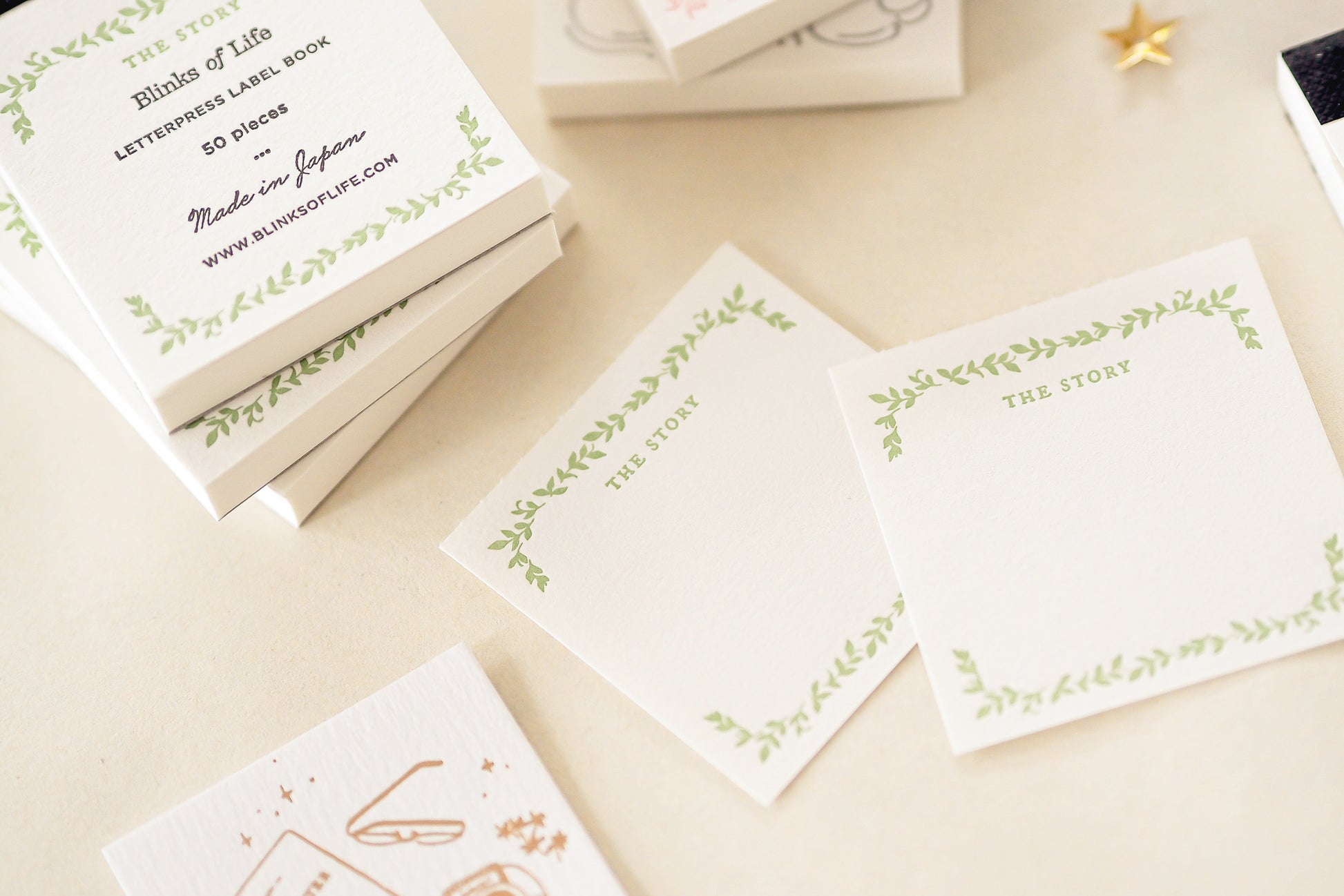 Blinks of Life - Letterpress Label Book - The Story