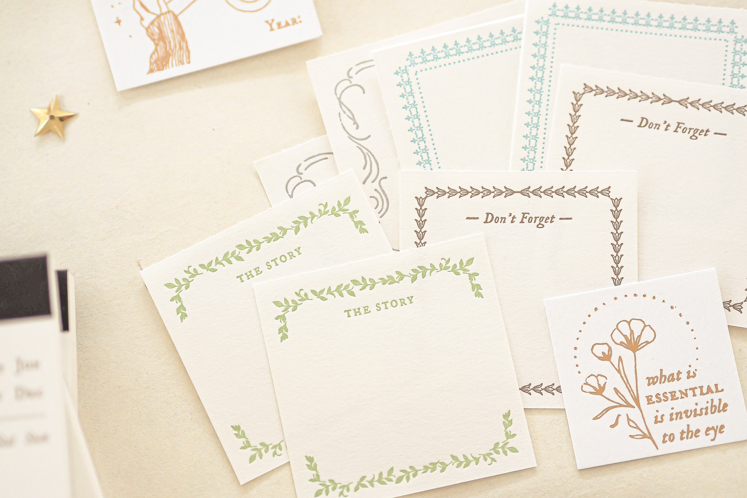 Blinks of Life - Letterpress Label Book - Calendar