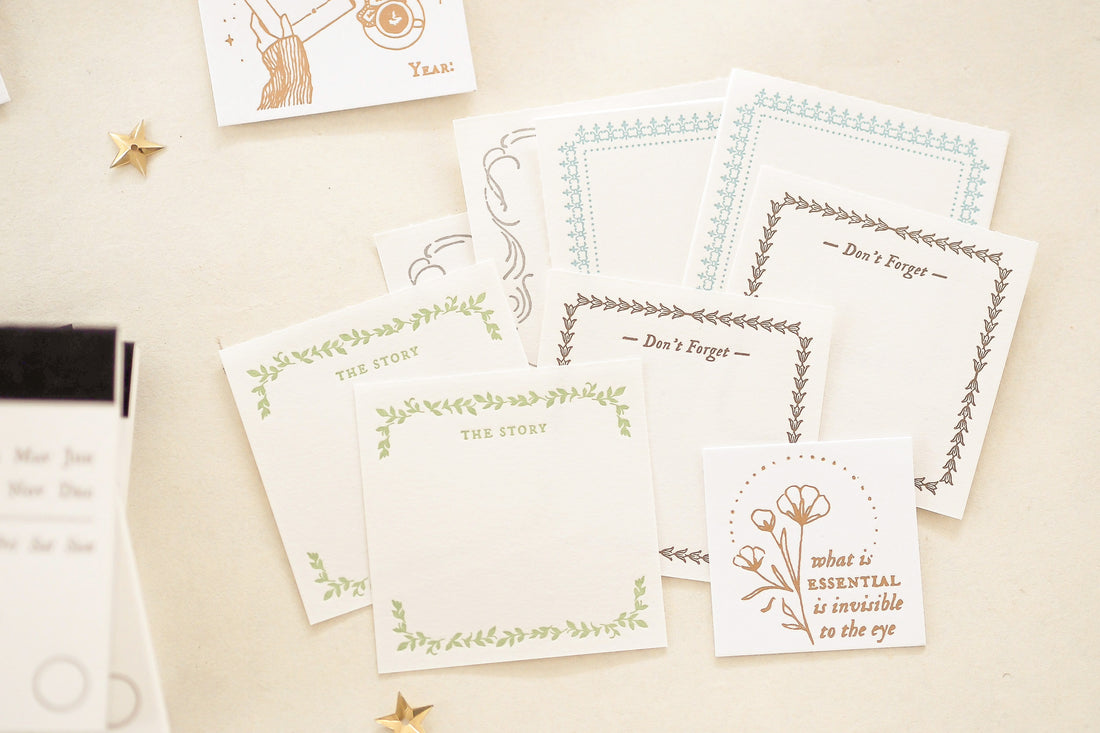 Blinks of Life - Letterpress Label Book - Calendar