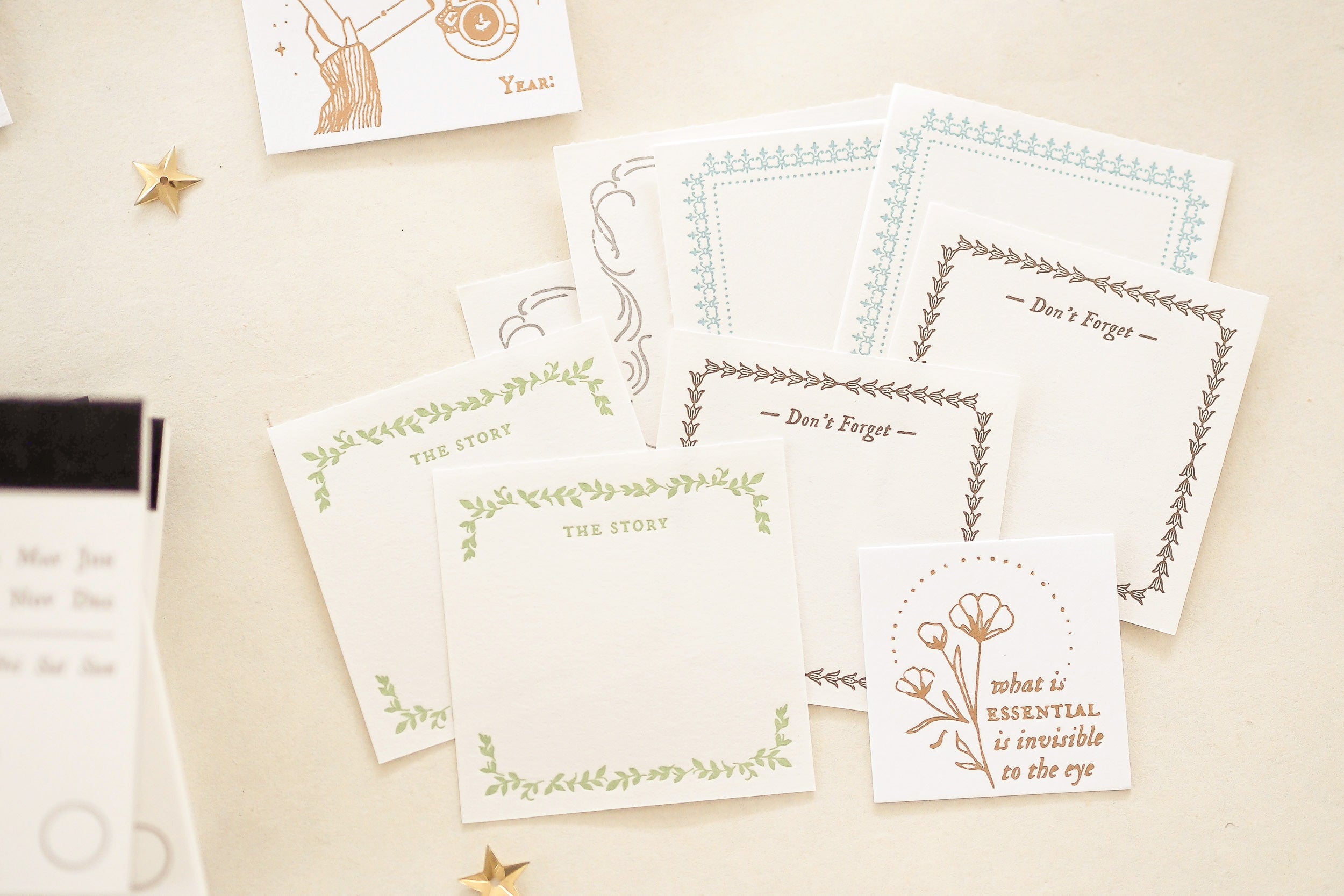 Blinks of Life - Letterpress Label Book - The Story