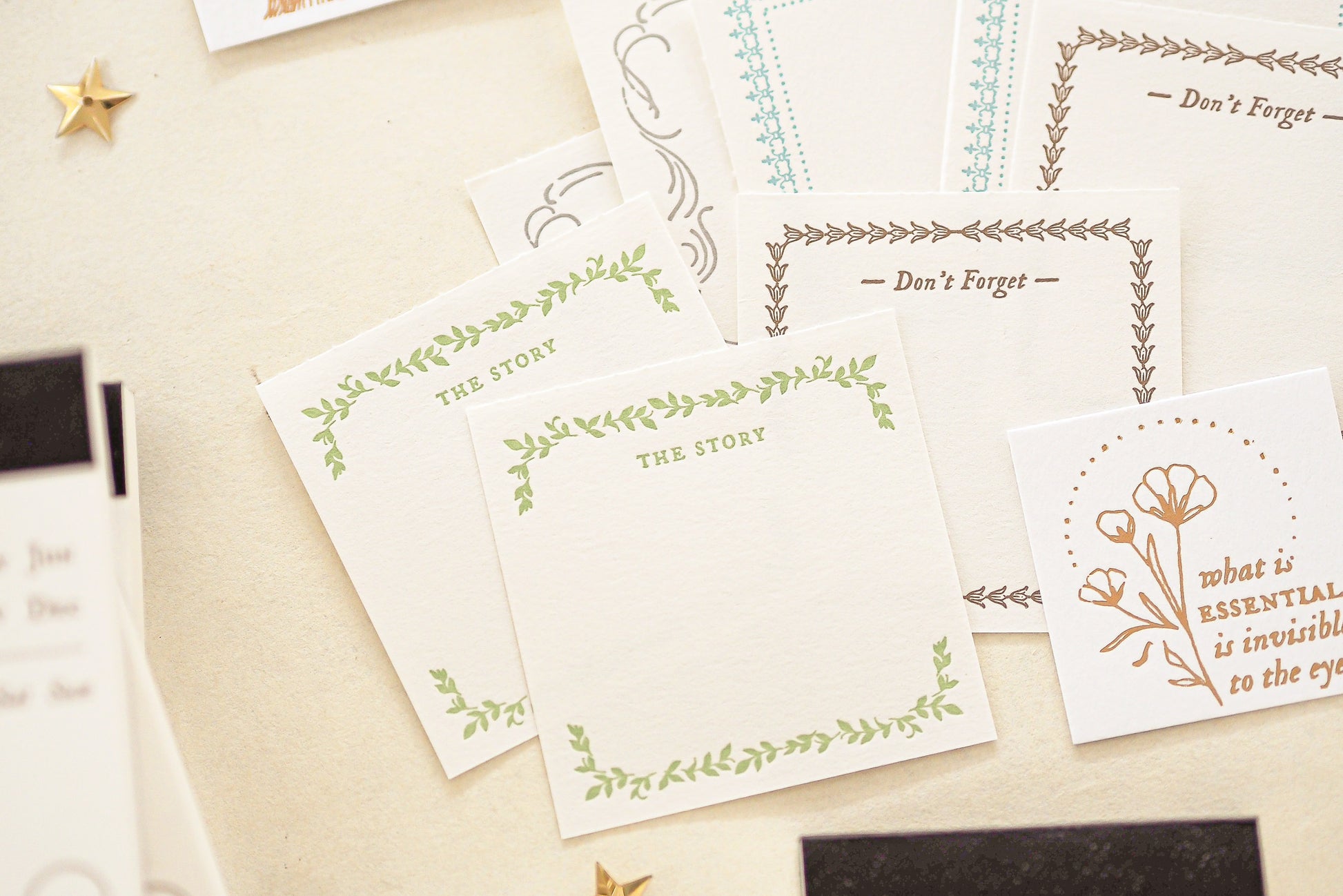 Blinks of Life - Letterpress Label Book - The Story