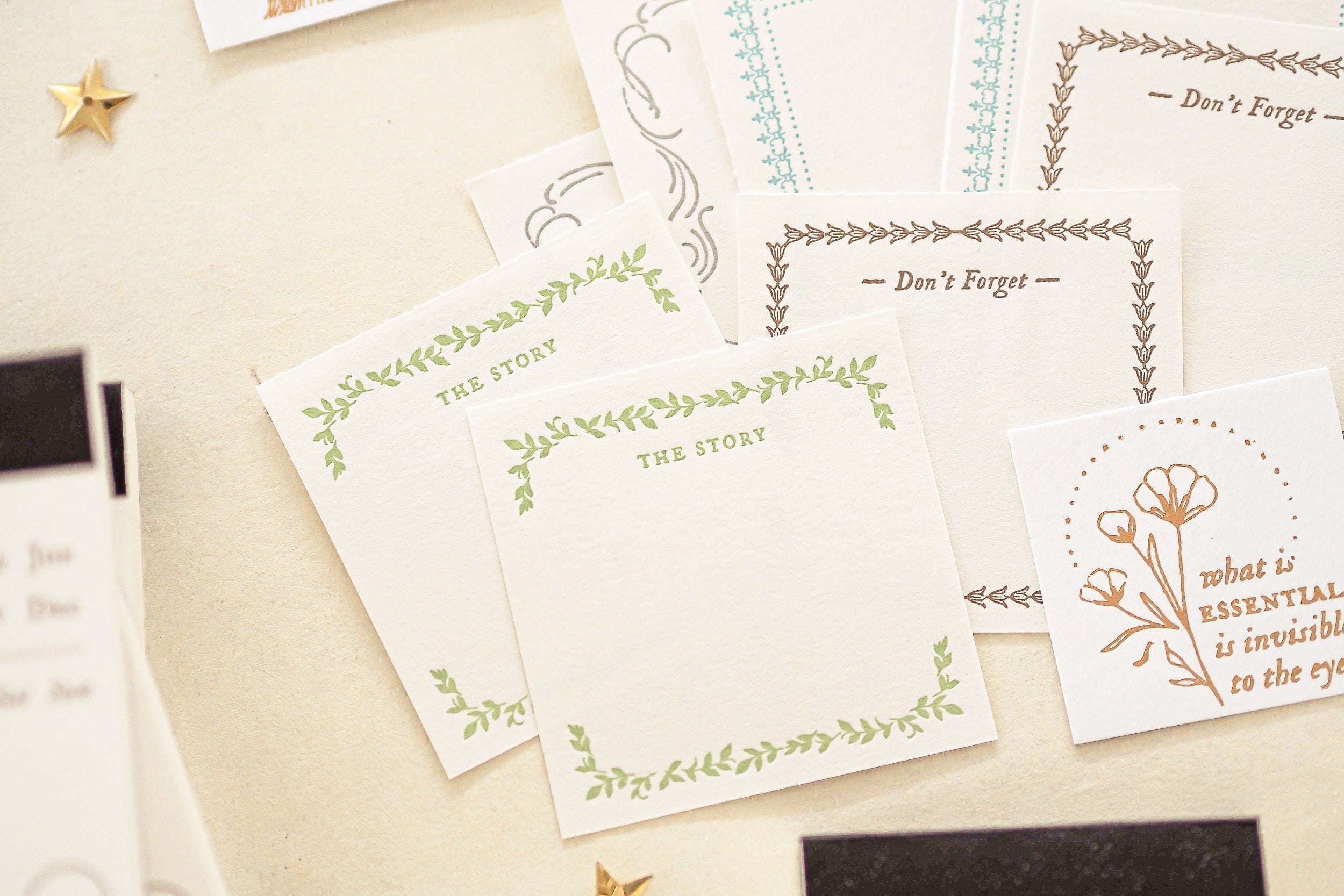 Blinks of Life - Letterpress Label Book - The Story