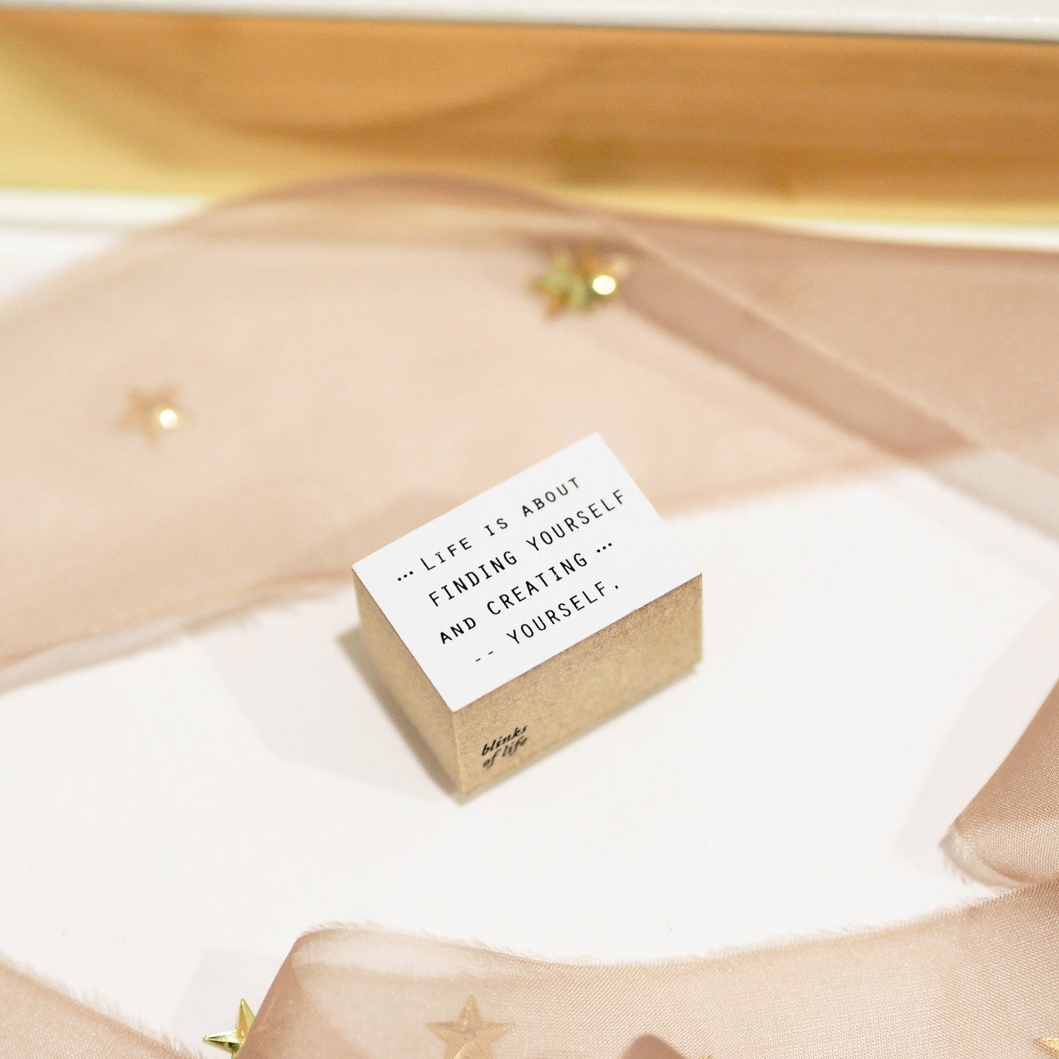 Blinks of Life Journal Quote - Creating yourself