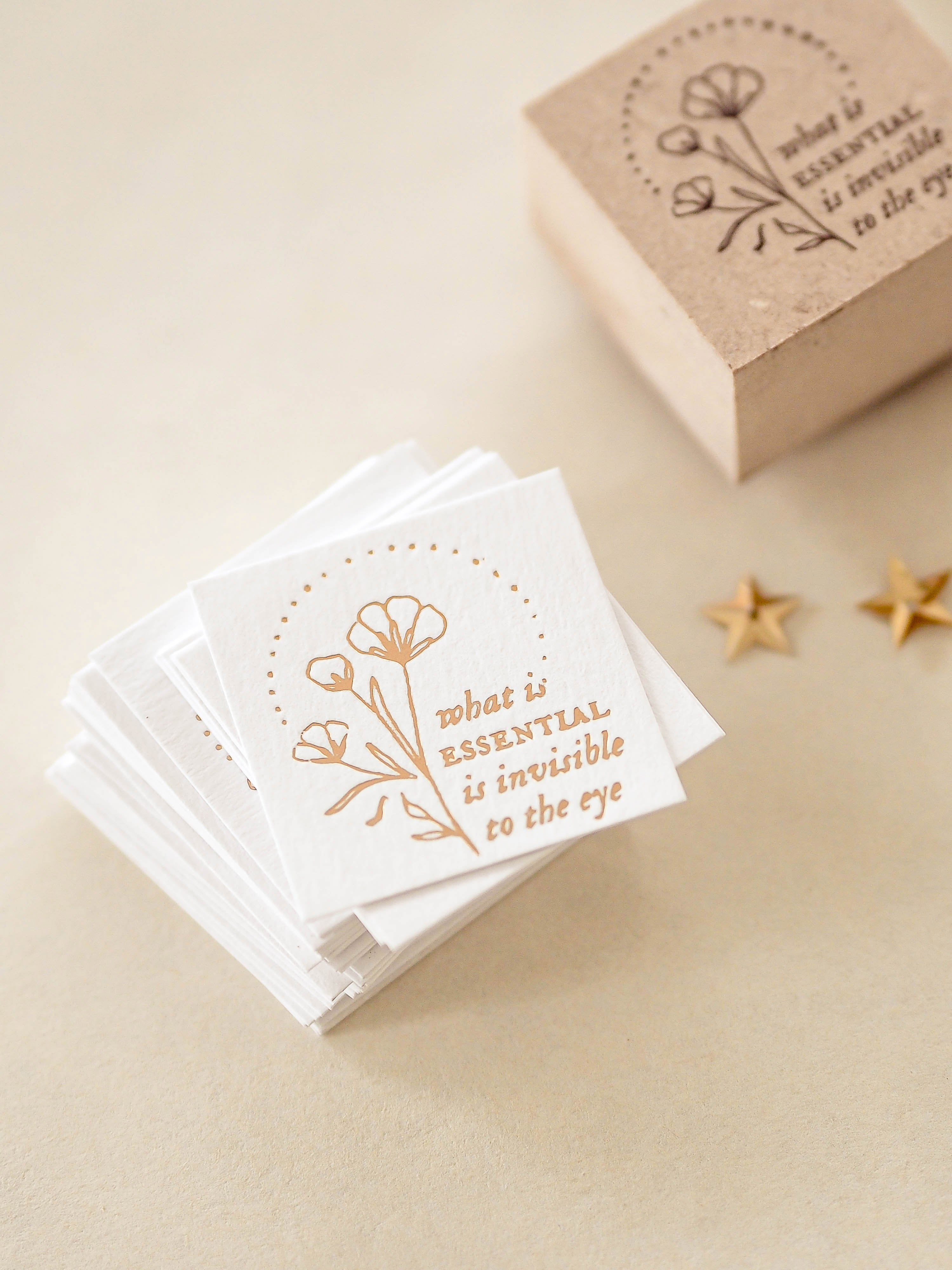 Blinks of Life Rubber Stamp - The Little Prince III - What is Essential