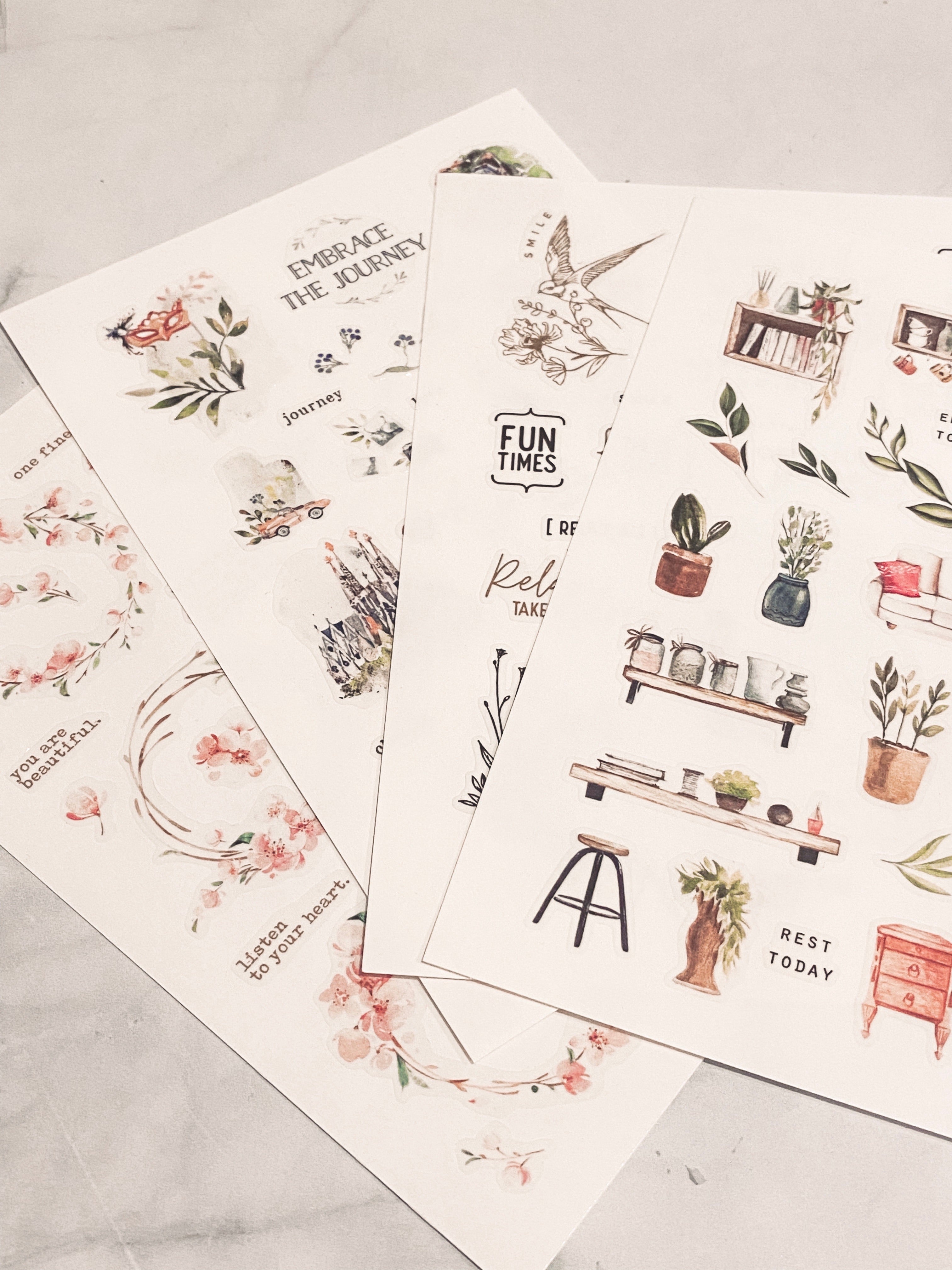 Blinks of Life Transparent Stickers for Bujo, Journal, Planner, Scrapbook