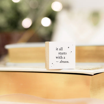 Blinks of Life Journal Quote Stamp - A Dream