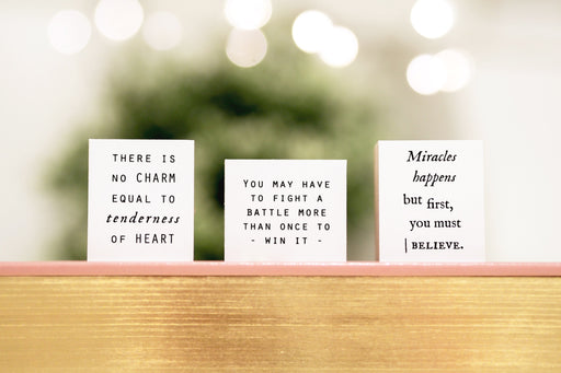 Blinks of Life - Journal Quote Stamps - Miracles Happens
