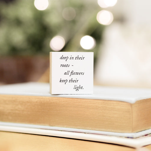 Blinks of Life Journal Quote Stamp - Keep Your Light