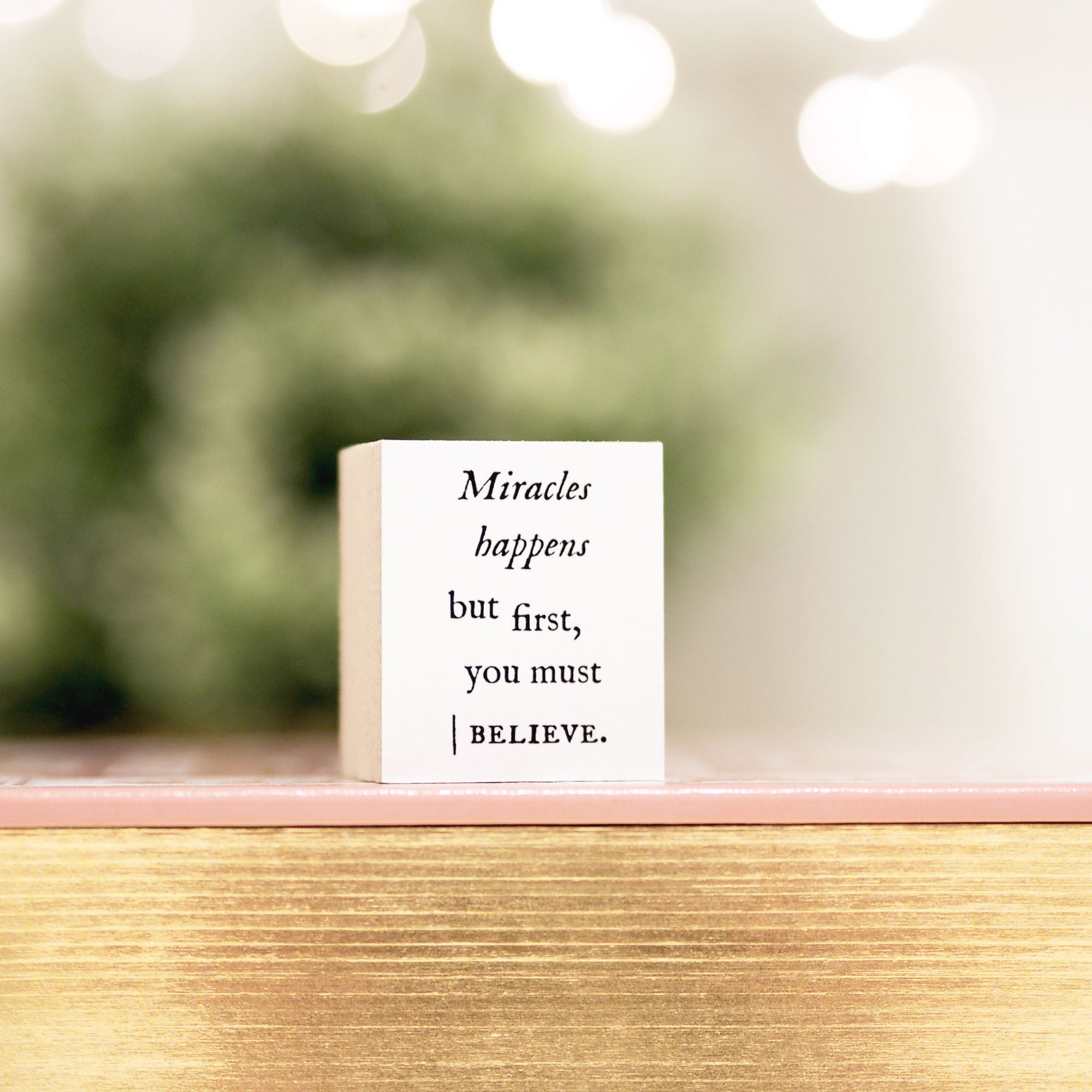 Blinks of Life - Journal Quote Stamps - Miracles Happens