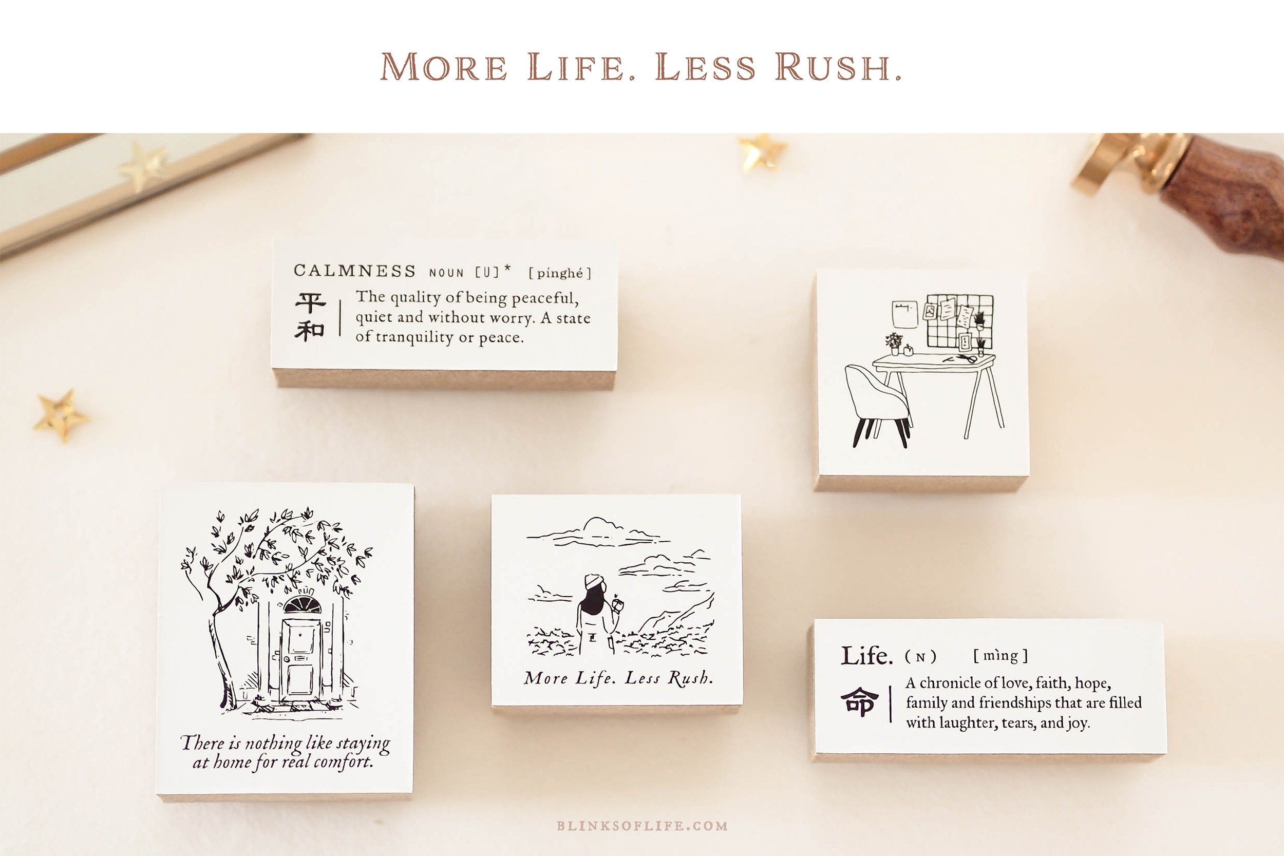Blinks of Life - Real Comfort - Rubber Stamp Collection