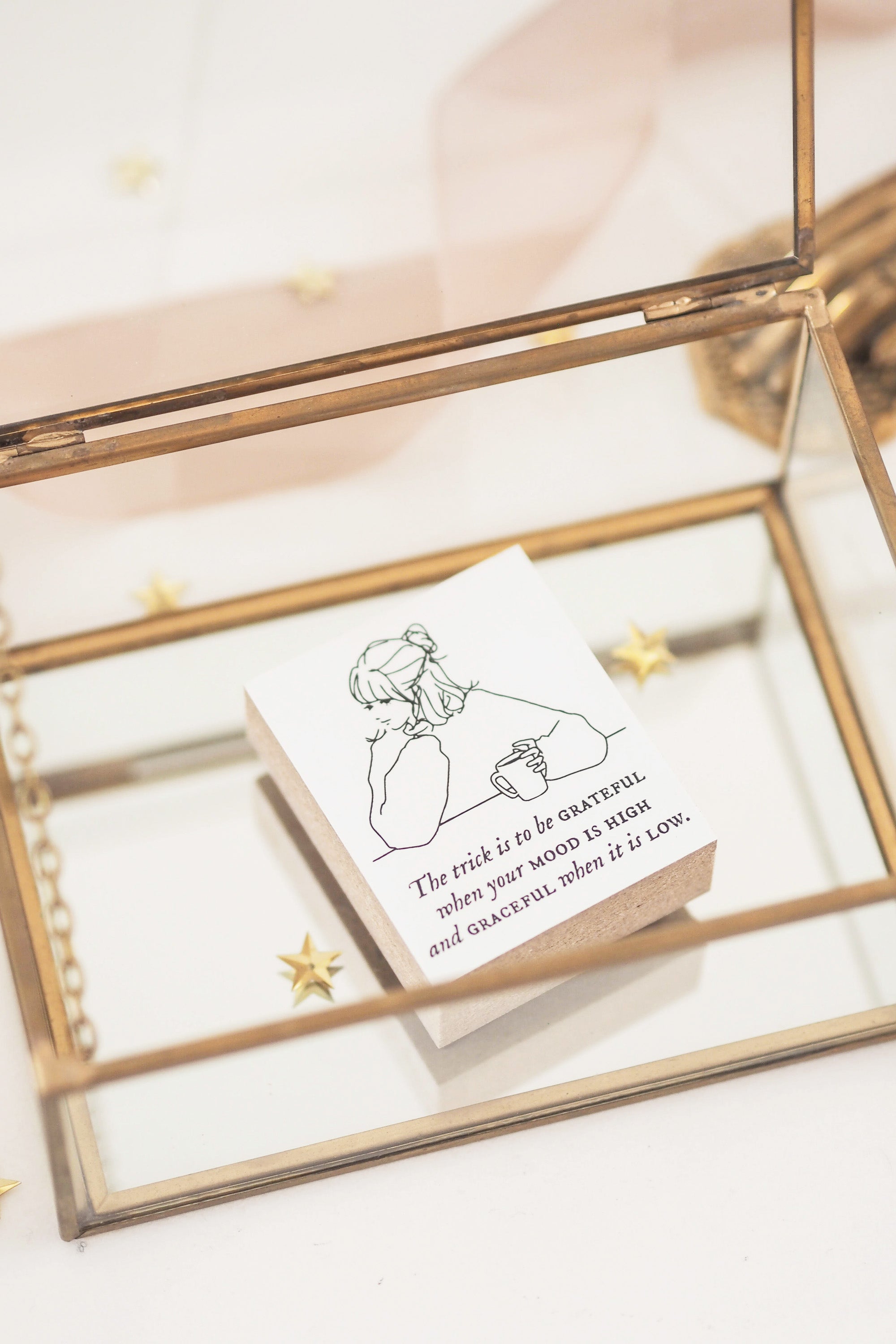 Blinks of Life - Girls Collection - Grateful & Graceful - Rubber Stamp