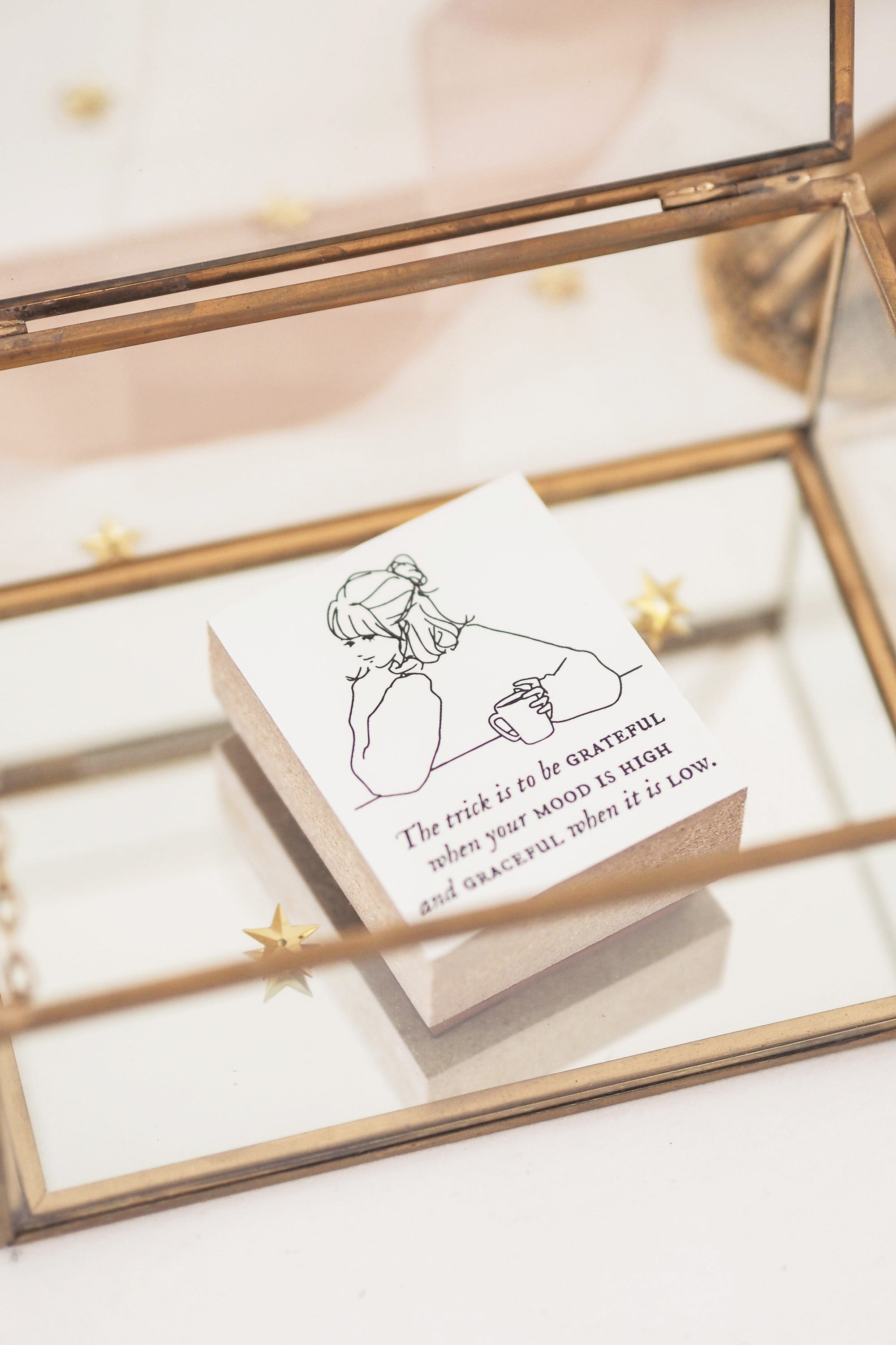 Blinks of Life - Girls Collection - Grateful & Graceful - Rubber Stamp