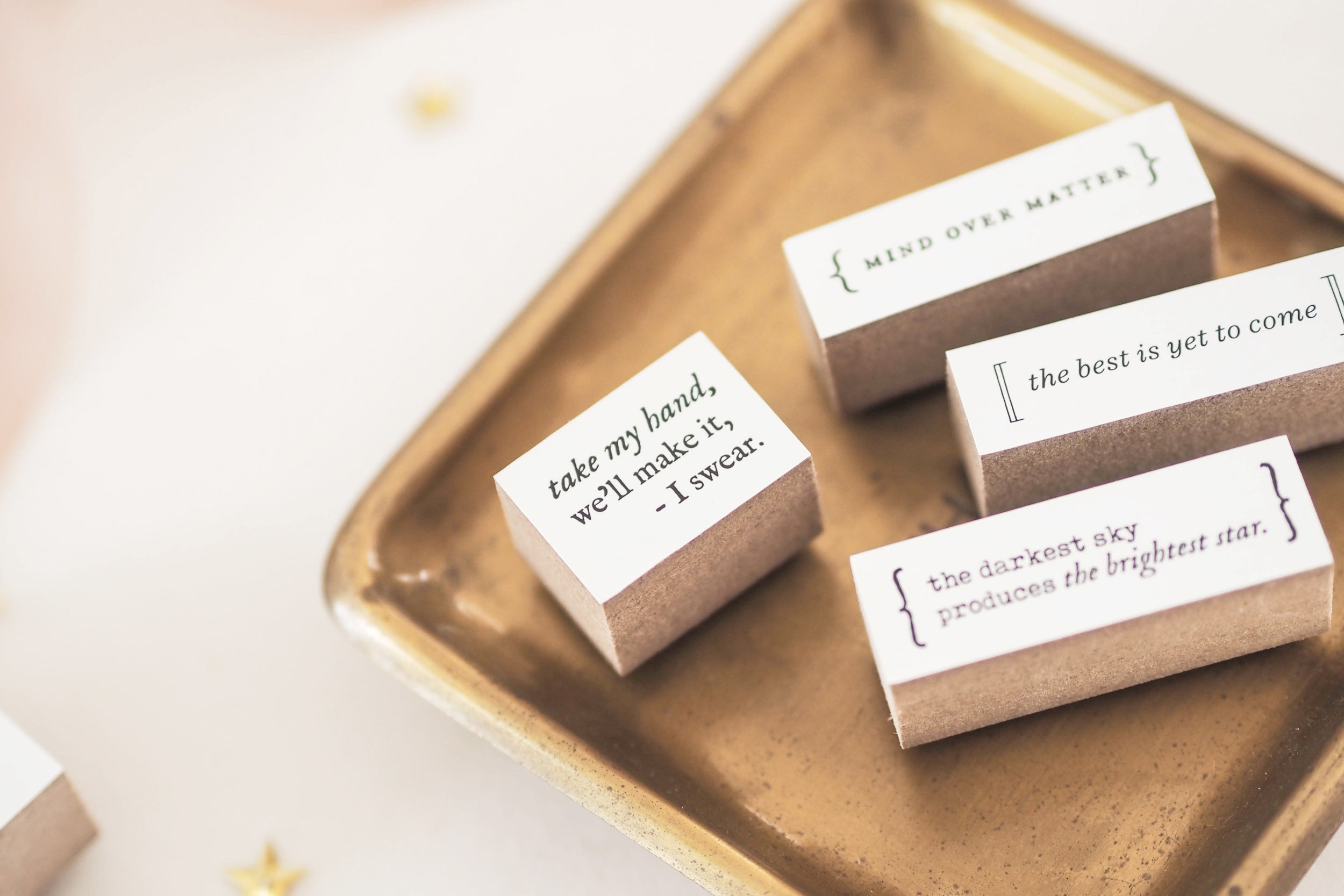 Blinks of Life Rubber Stamp - Words that Heal