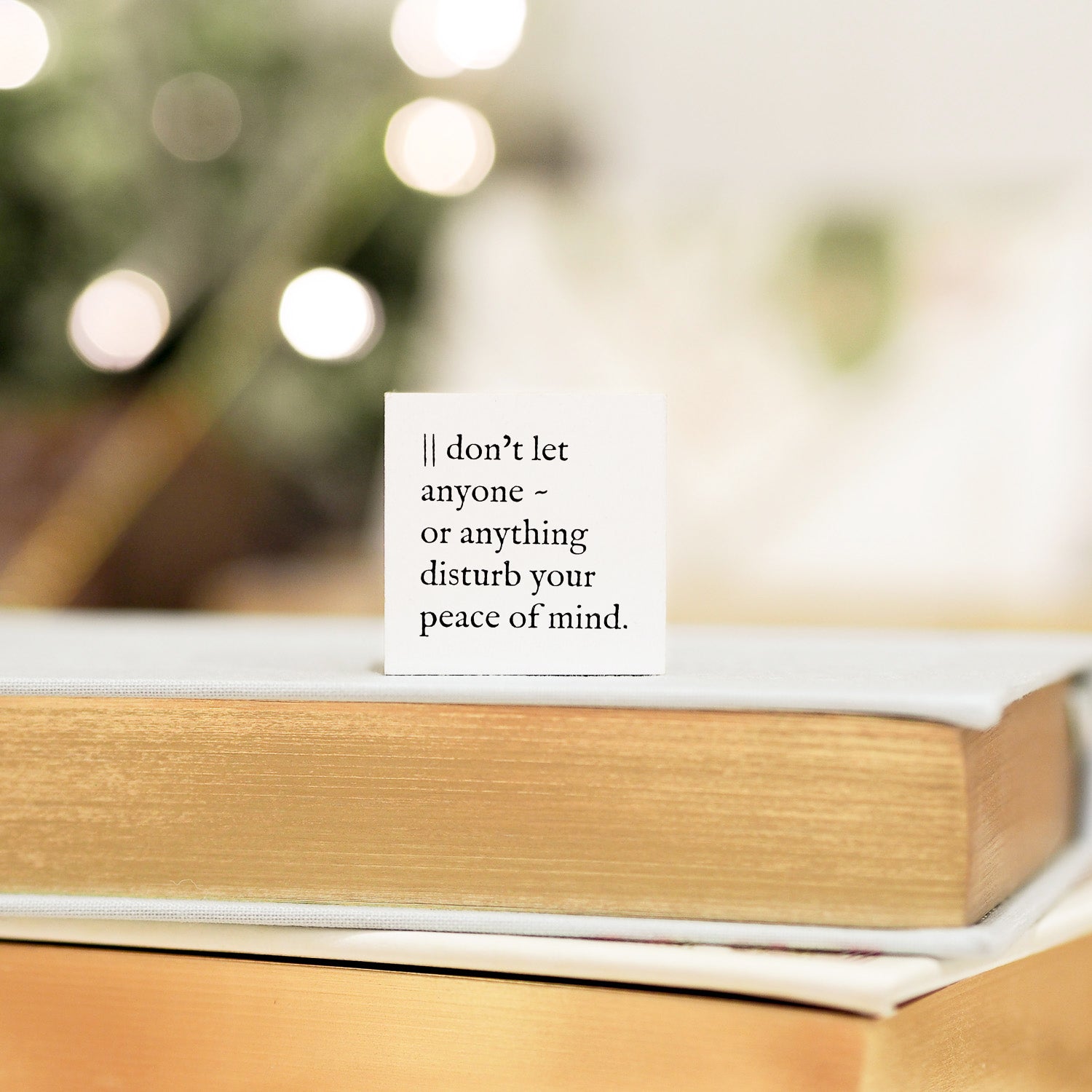 Blinks of Life Journal Quote Stamp - Peace of Mind