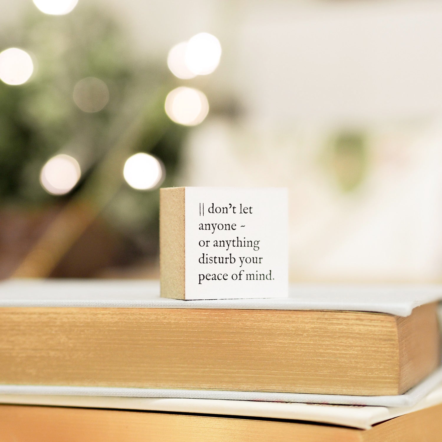 Blinks of Life Journal Quote Stamp - Peace of Mind