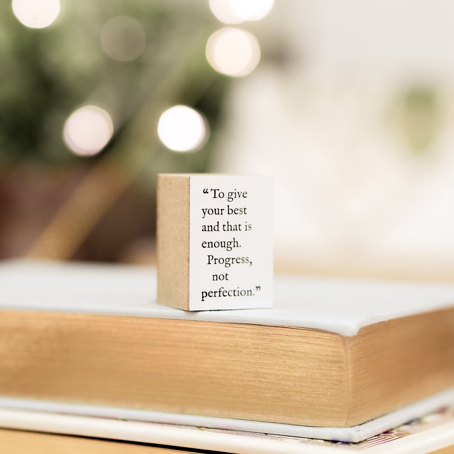 Blinks of Life Journal Quote Stamp - Progress Not Perfection