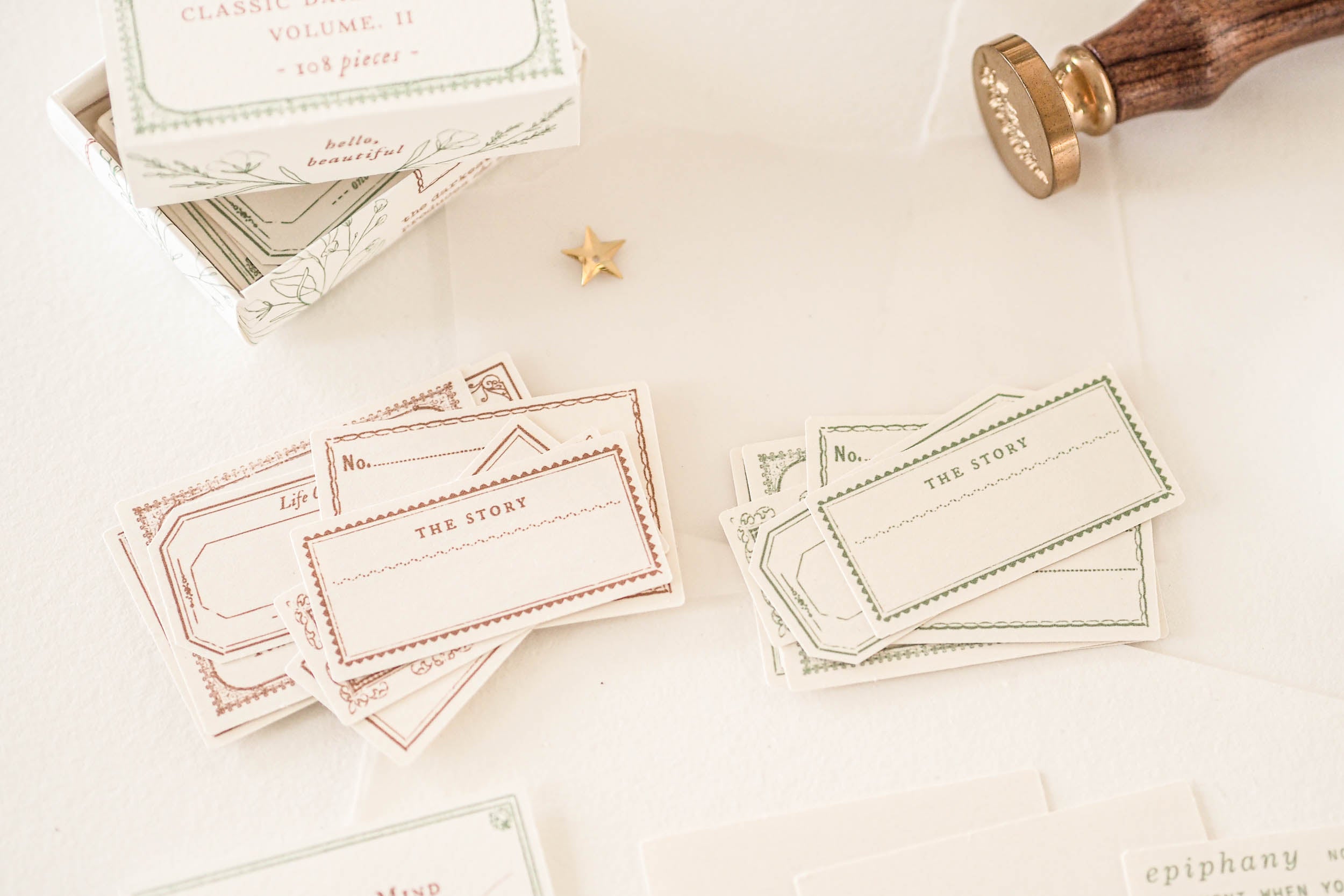 Blinks of Life - Classic Label Box Vol. II - Brown/Sage Green