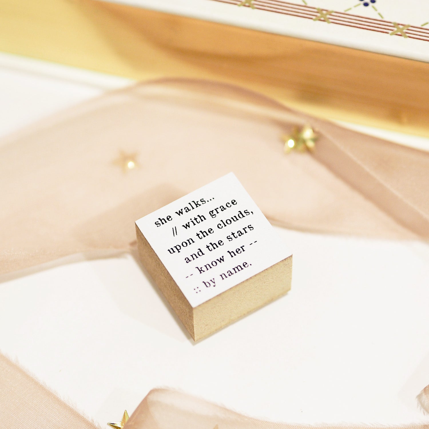 Blinks of Life Journal Quote Stamp - She