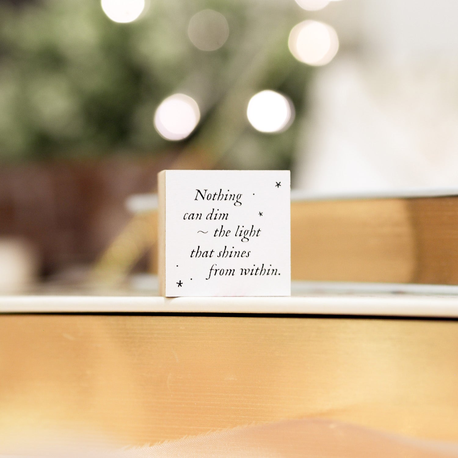 Blinks of Life Journal Quote Stamp - The Light Within