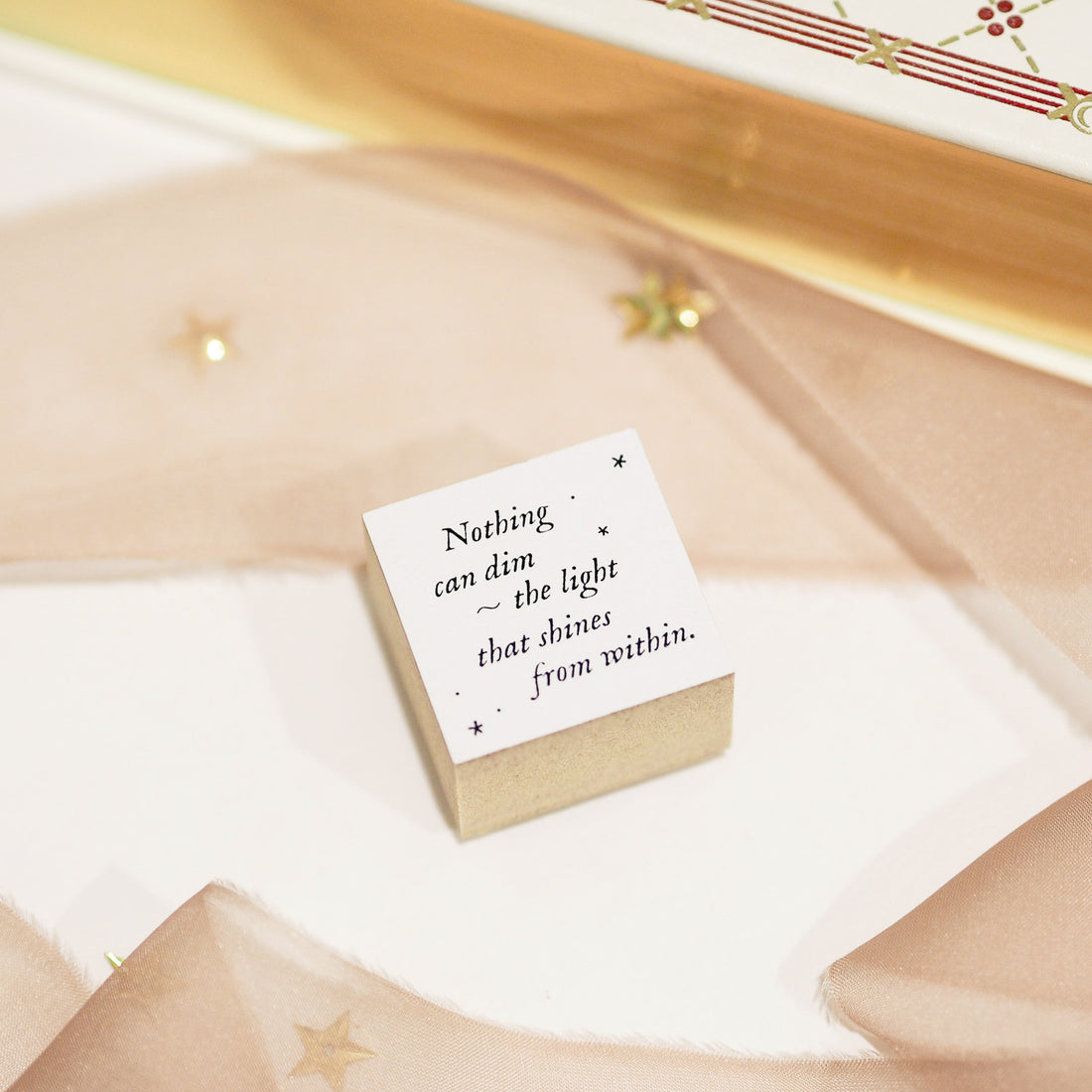 Blinks of Life Journal Quote Stamp - The Light Within