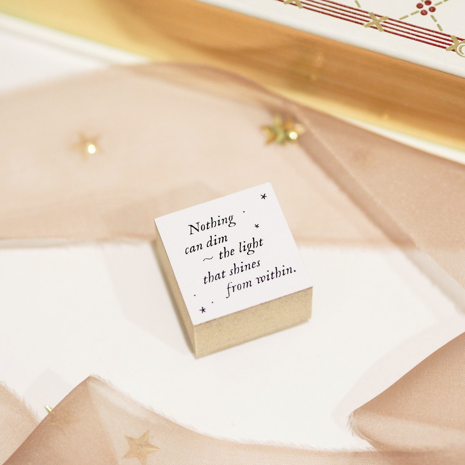 Blinks of Life Journal Quote Stamp - The Light Within