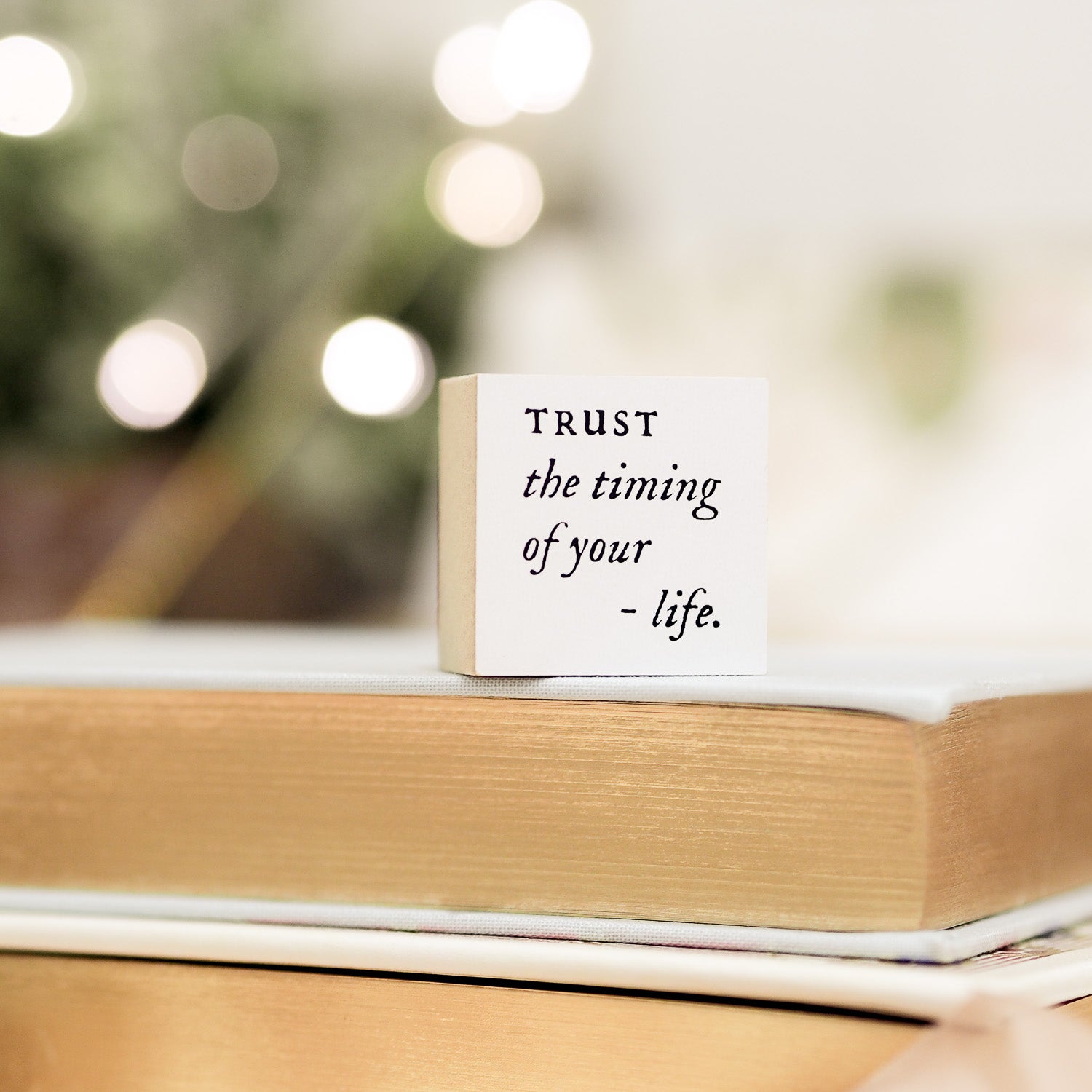 Blinks of Life Journal Quote Stamp - Trust The Timing of Your Life