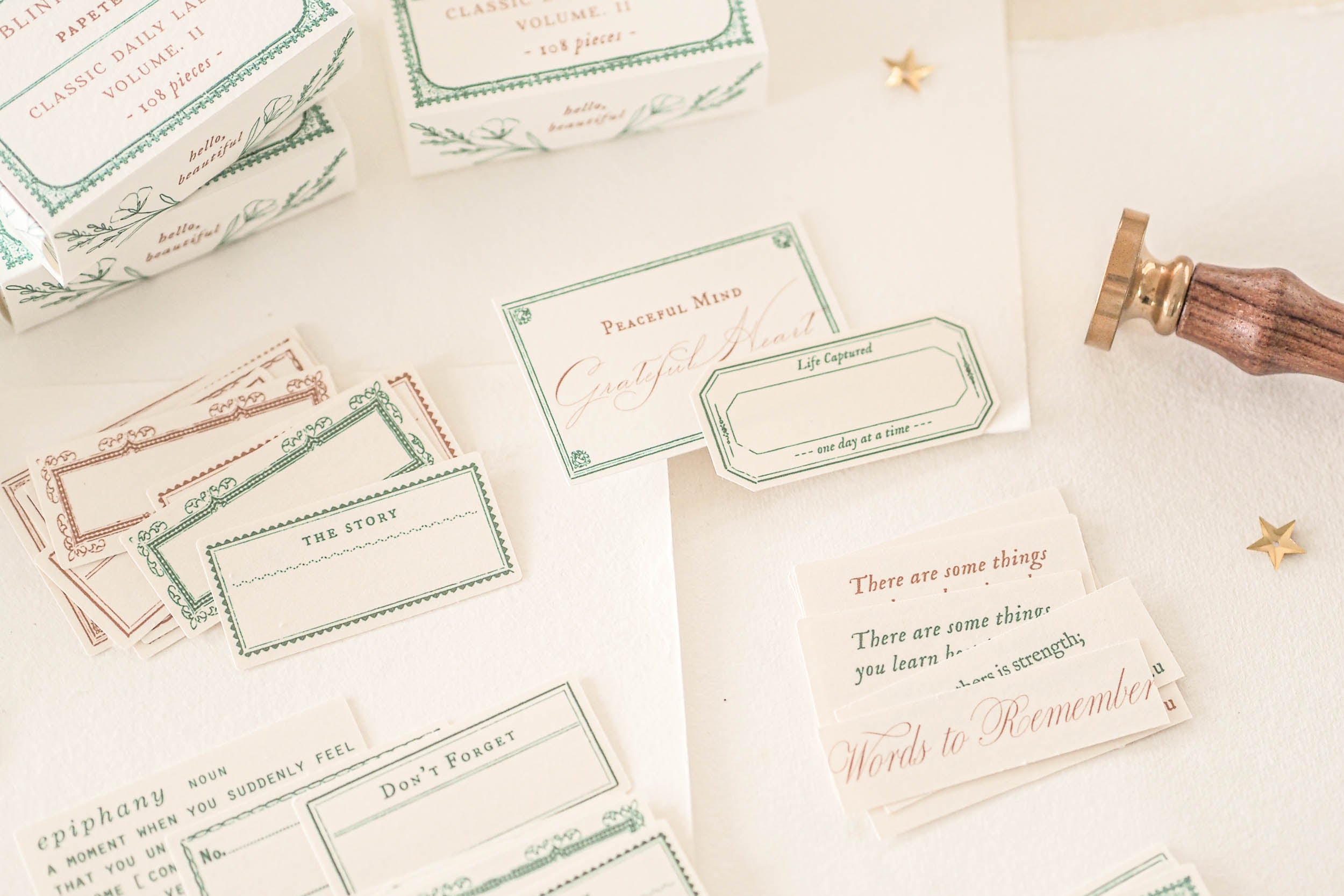 Blinks of Life - Classic Label Box Vol. II - Brown/Vintage Green