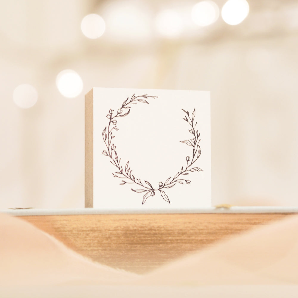 Blinks of Life - Botanical Wreath - Rubber Stamp - BOL
