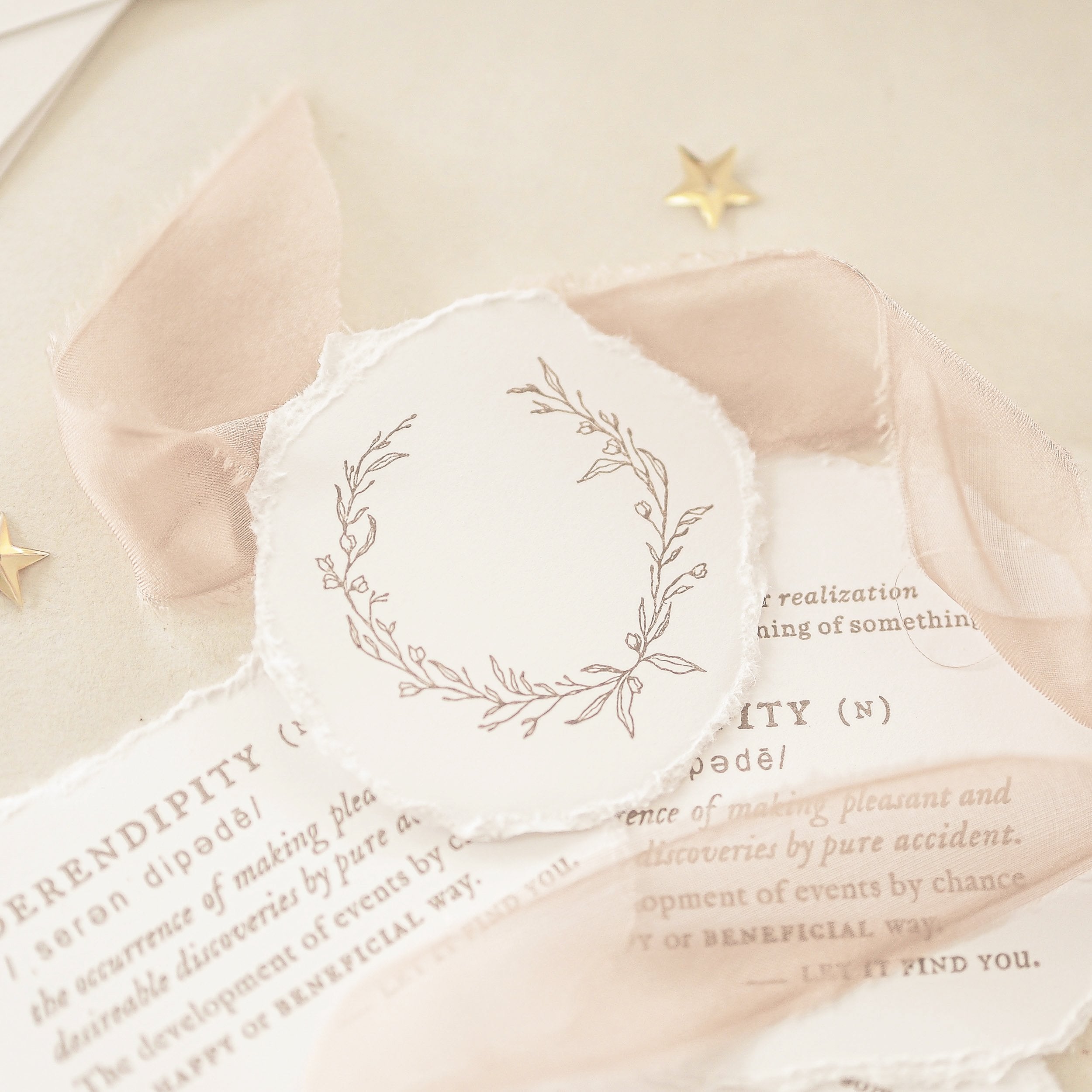 Blinks of Life - Botanical Wreath - Rubber Stamp - BOL